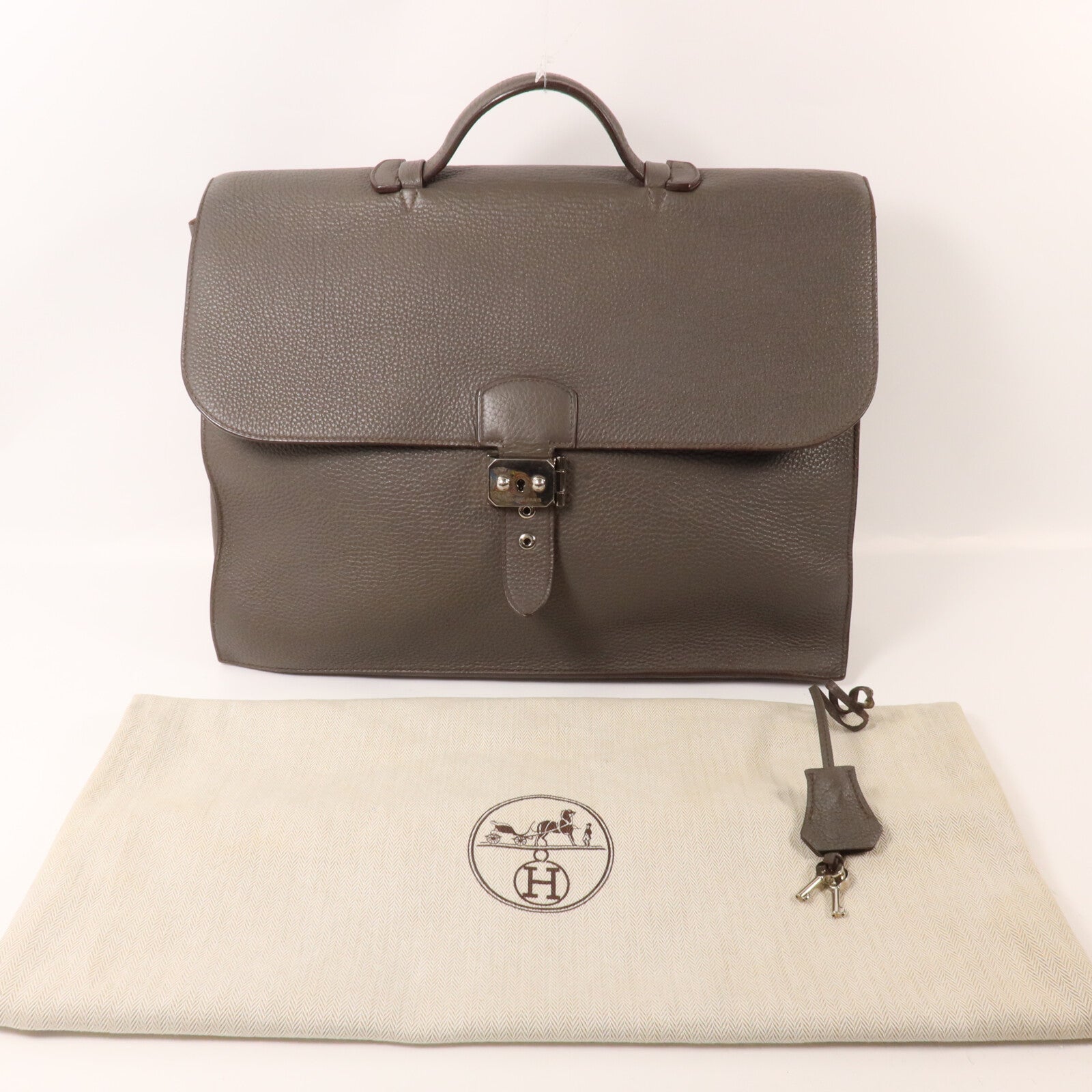 HERMES Togo皮革Sac A Depeche 38公事包