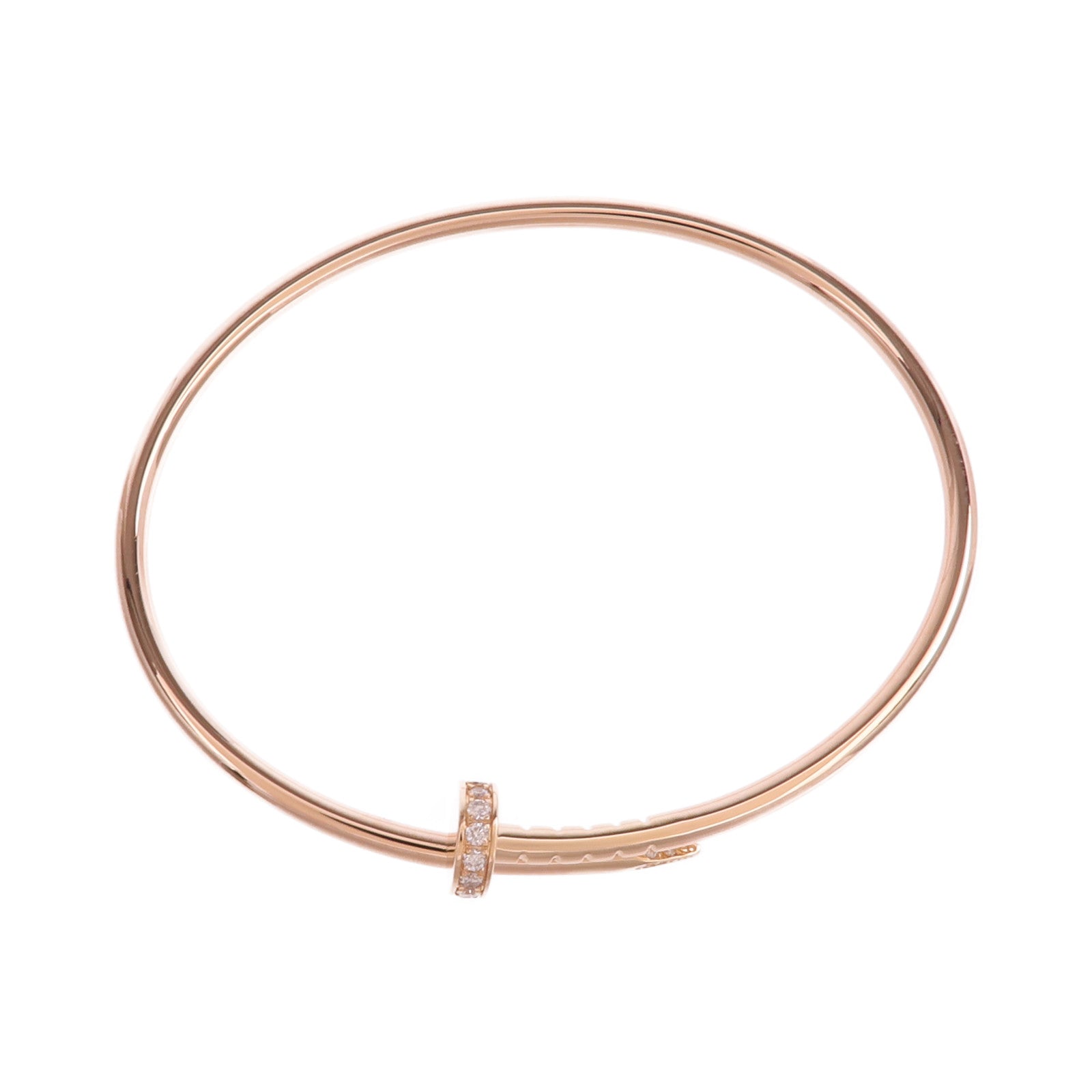 CARTIER 18K玫瑰金Juste un Clou Small Model鑽石手鐲Cartier#16