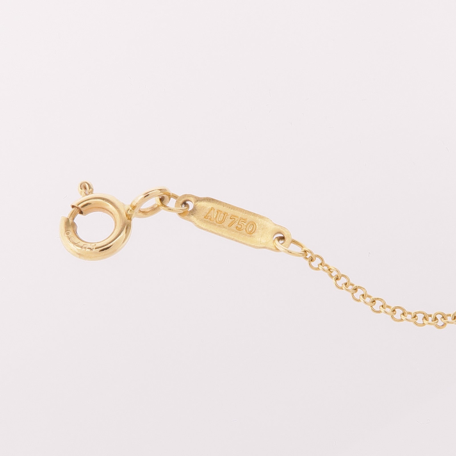 TIFFANY＆CO 18K黃金T Smile Pendant項鍊