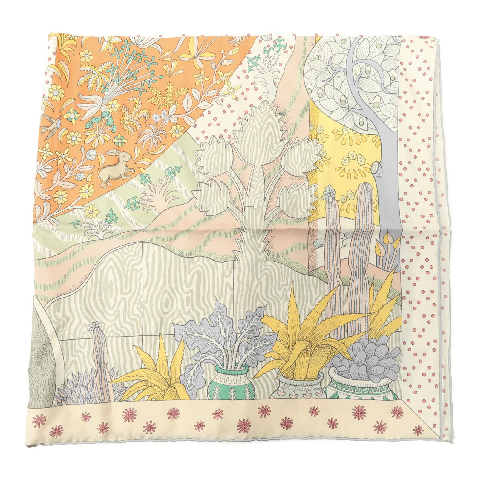 HERMES 絲質Scarf 90X90絲巾