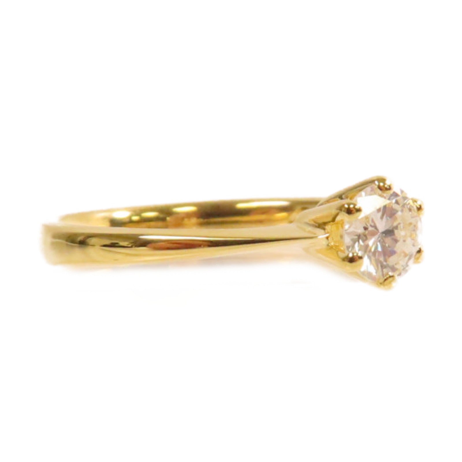 JEWELRY 【激減優惠】18K黃金/0.31ct鑽石Diamond Ring戒指US#5.75