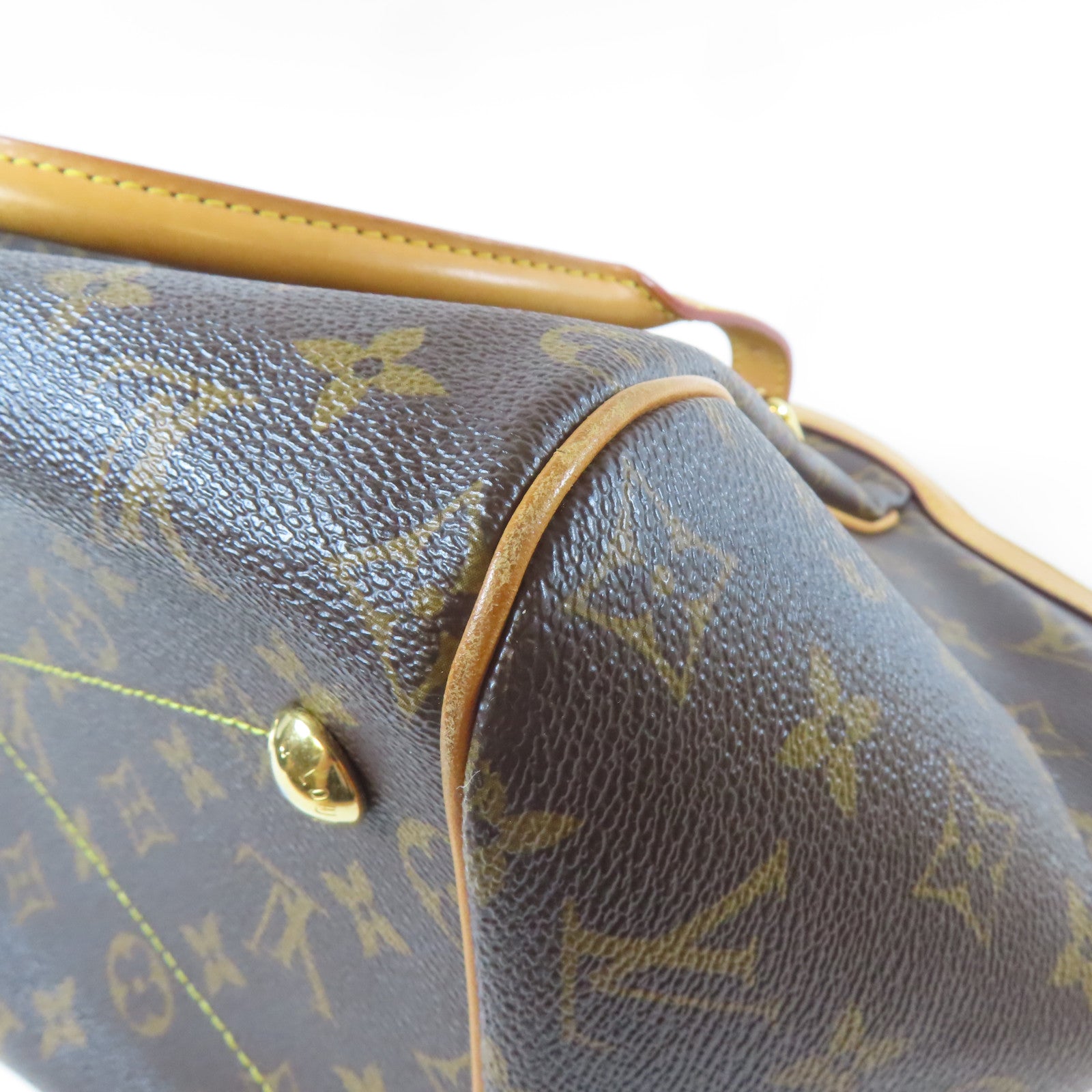 LOUIS VUITTON Monogram Tivoli GM金扣手挽袋啡色