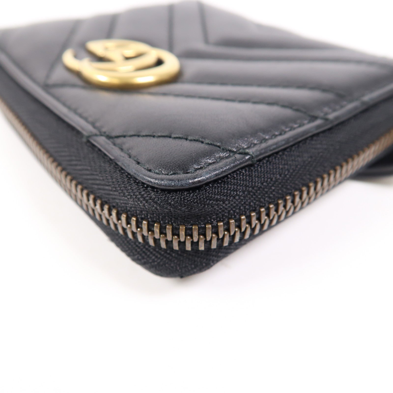 GUCCI 牛皮皮革GG Marmont Wallet金扣錢包