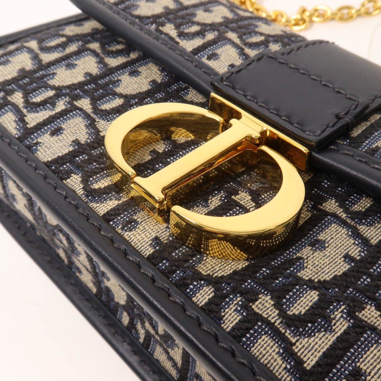 Dior 帆布30 Montaigne East-West With Chain鏈帶肩背袋