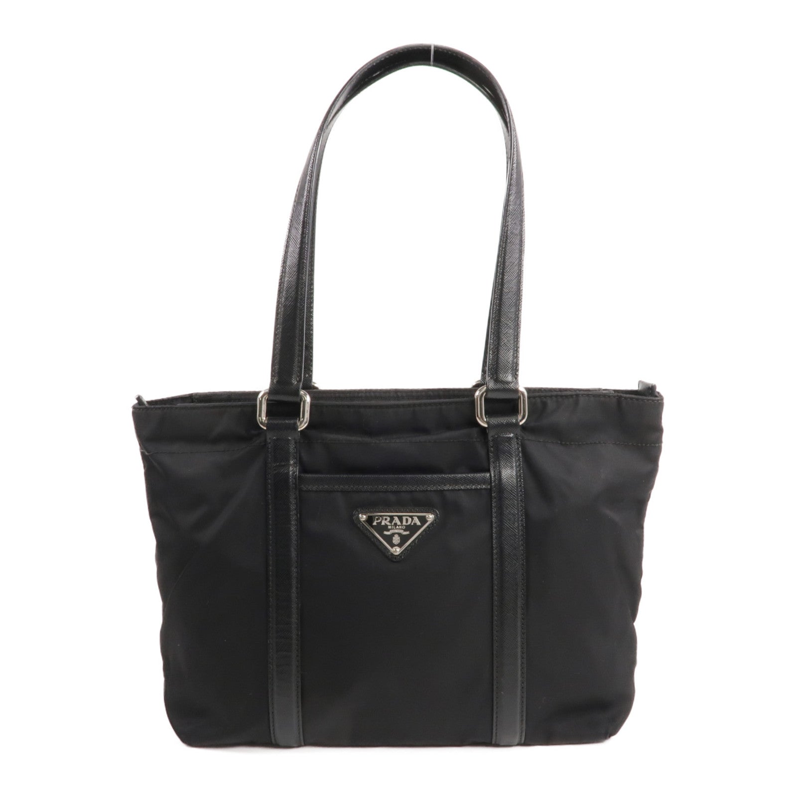 PRADA 尼龍Shoulder Bag銀扣肩背袋