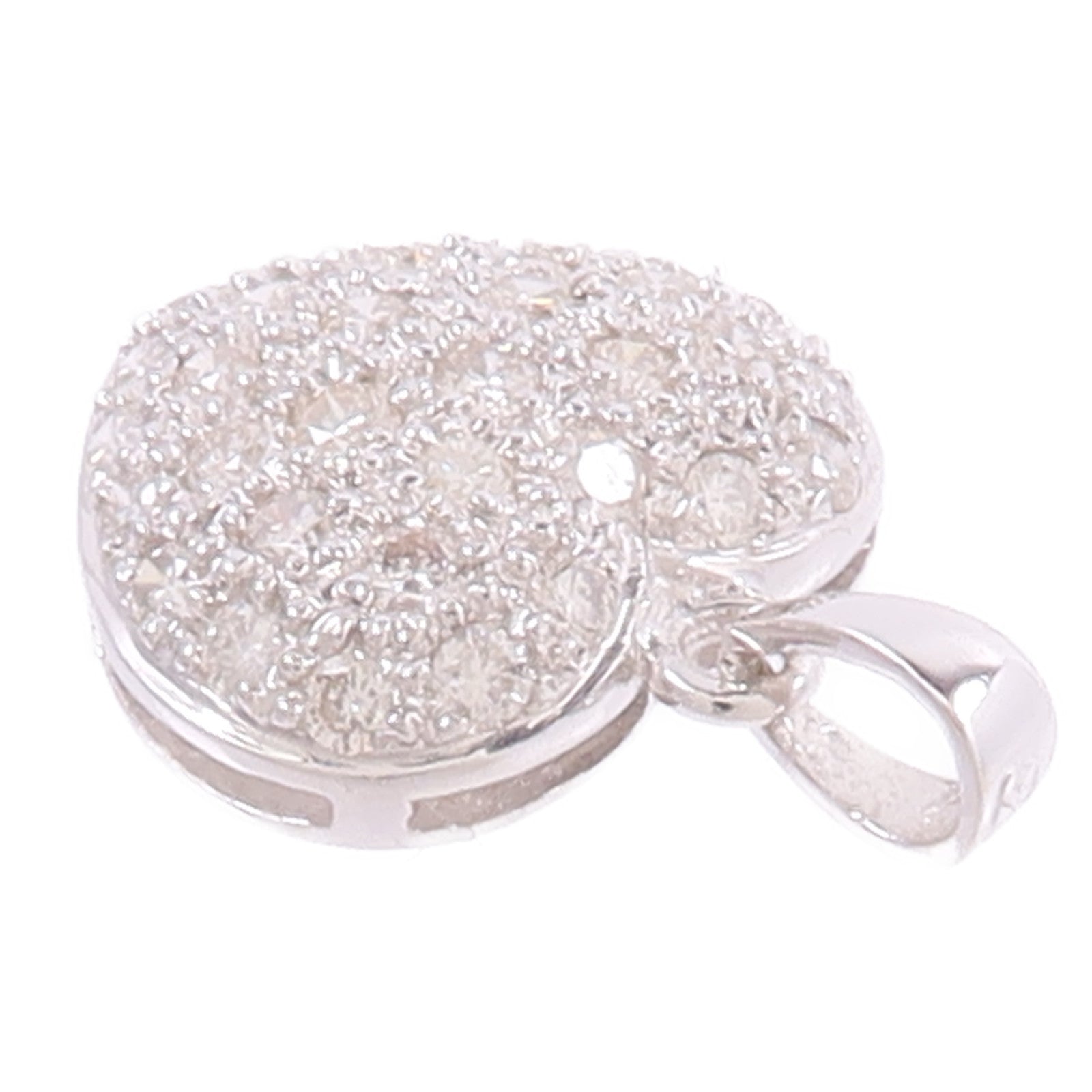 JEWELRY 18K白金Diamond Pendant Top鑽石吊墜