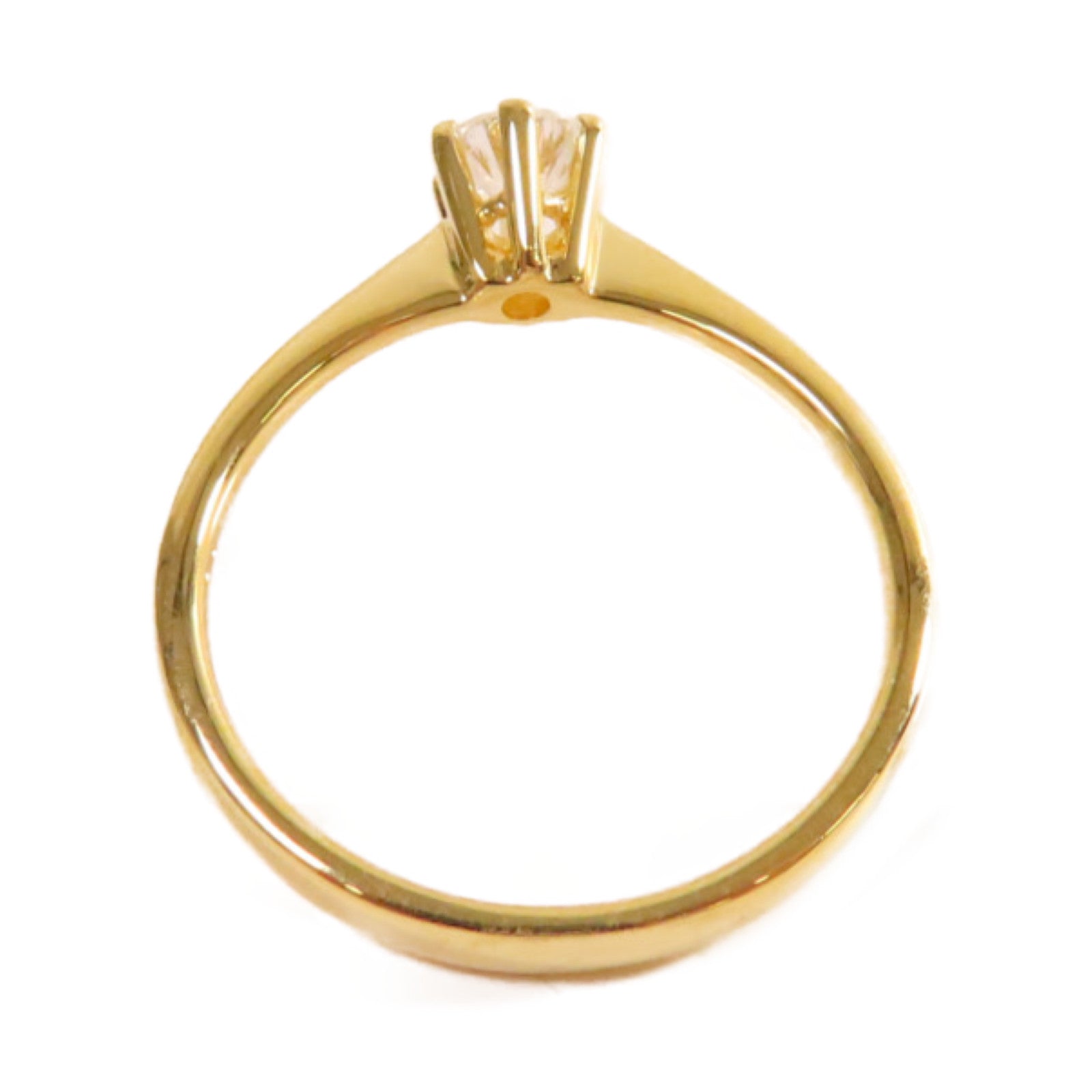 JEWELRY 【激減優惠】18K黃金/0.31ct鑽石Diamond Ring戒指US#5.75
