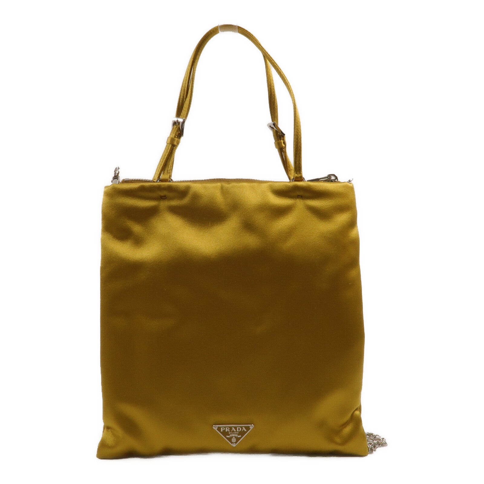 PRADA Satin Flower Tote Bag鏈帶手挽肩背兩用袋