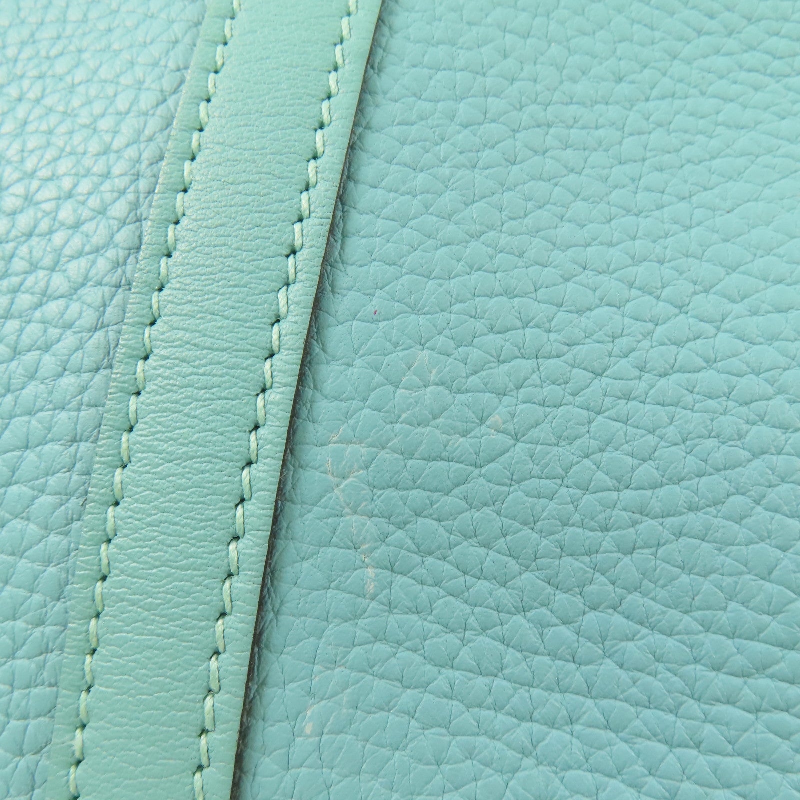 HERMES PHW Picotin 22 Tote Bag Clemence Leather Bleu Atoll