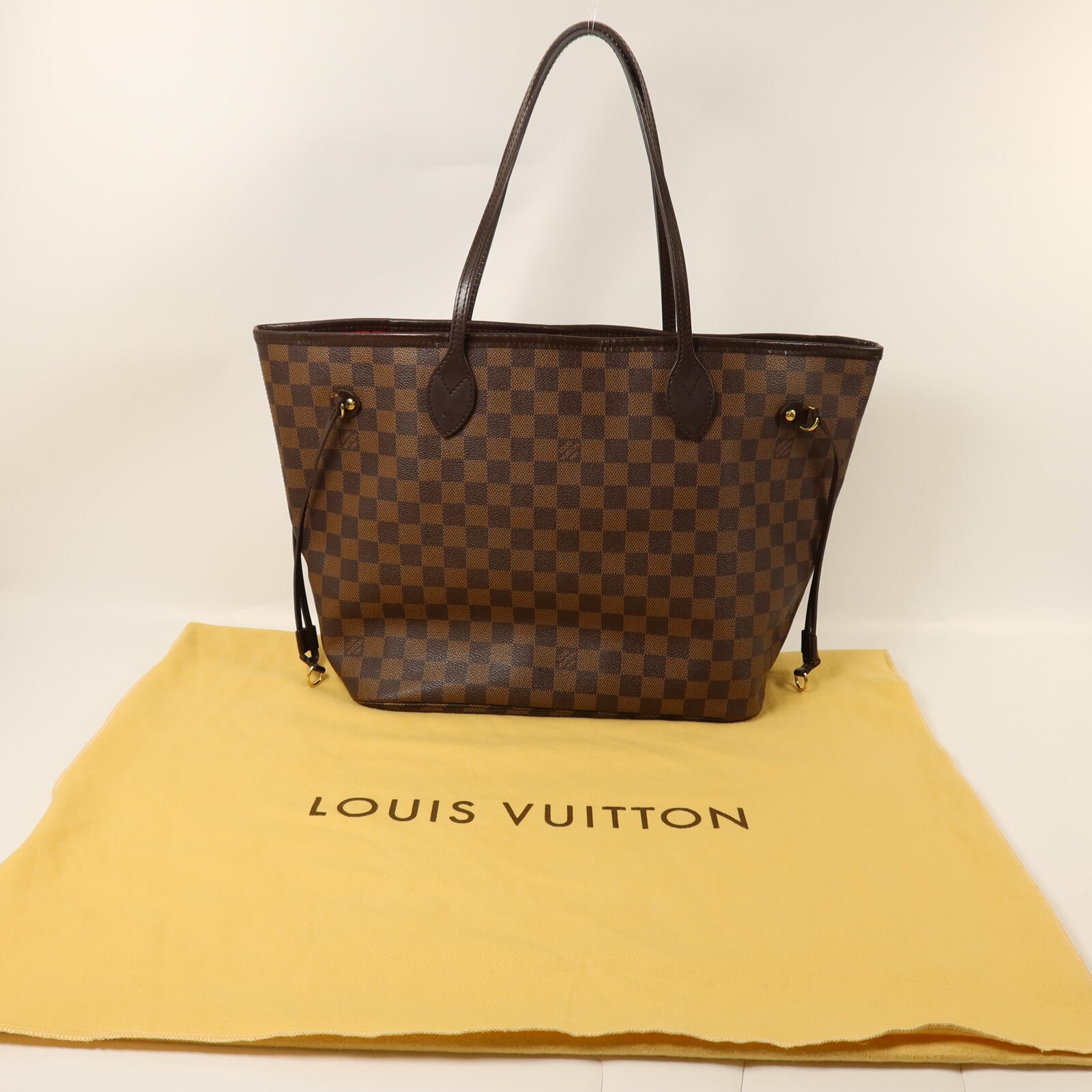 LOUIS VUITTON Damier Neverfull MM手挽袋