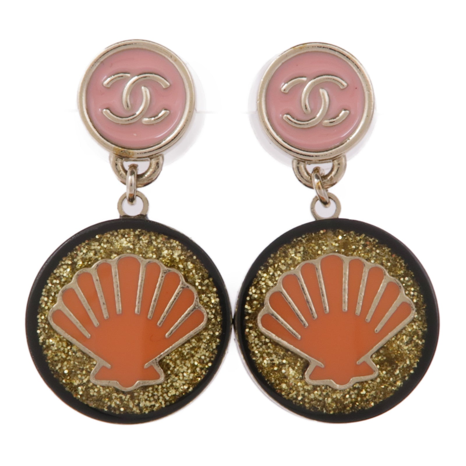 CHANEL 金屬/PVC Earrings耳環