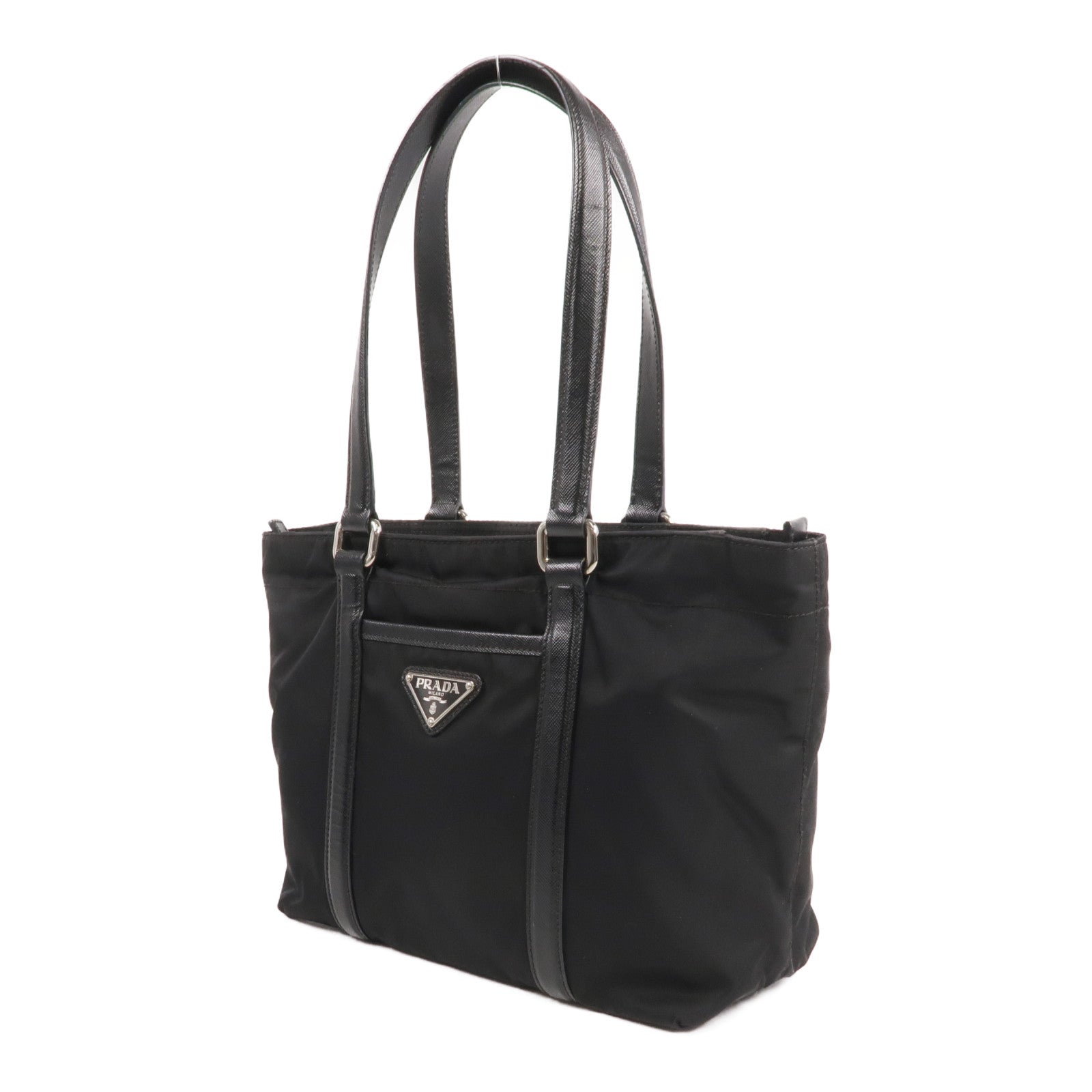 PRADA 尼龍Shoulder Bag銀扣肩背袋