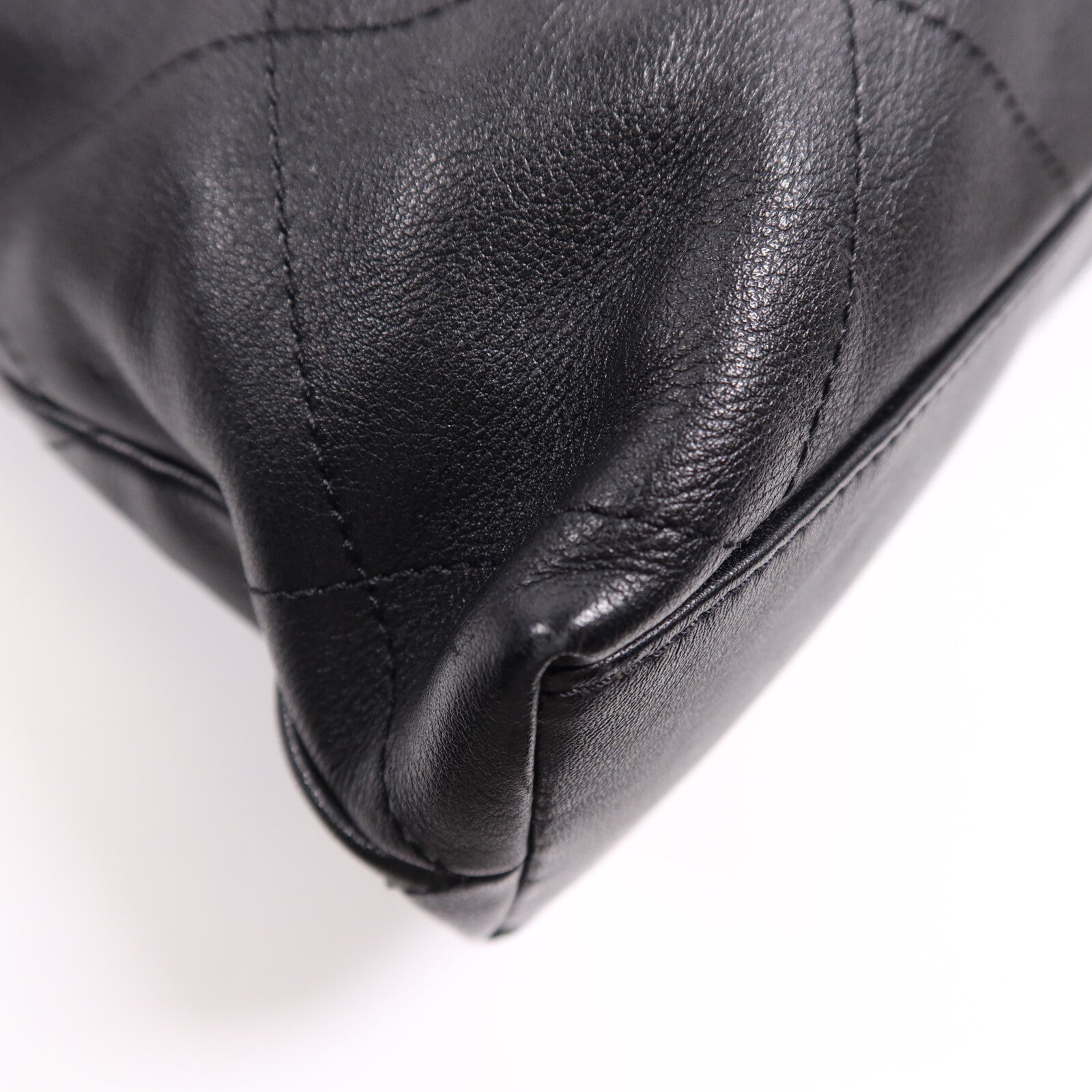 CHANEL 牛皮皮革Tote Bag金扣鏈帶手挽袋