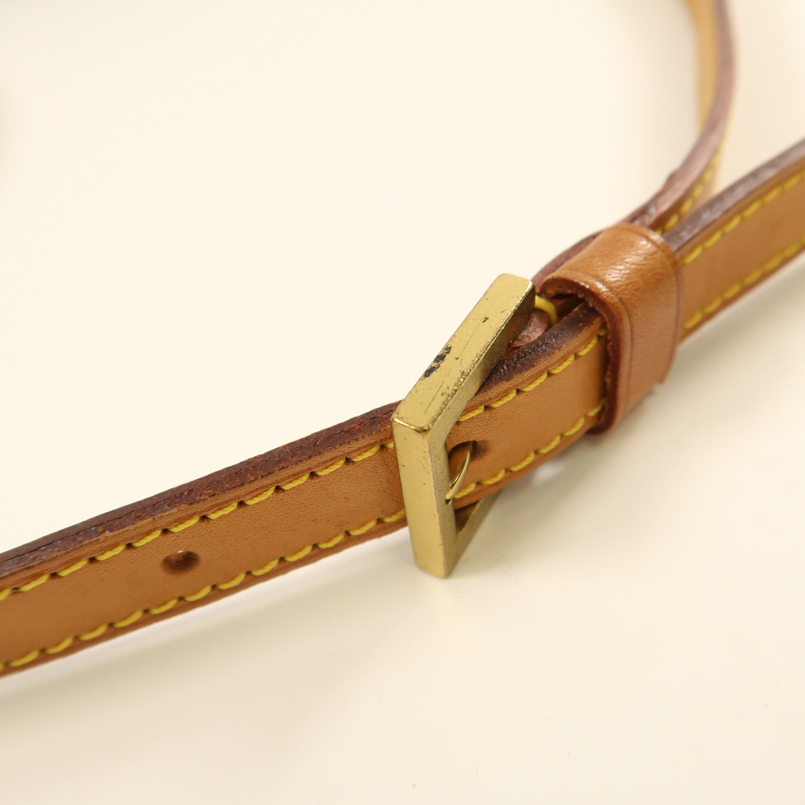 LOUIS VUITTON Monogram Trotteur金扣肩背袋啡色