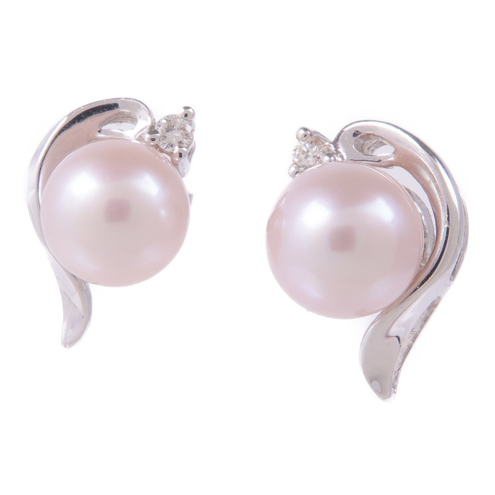 JEWELRY 珍珠/18K白金/鑽石Diamond Earrings耳環