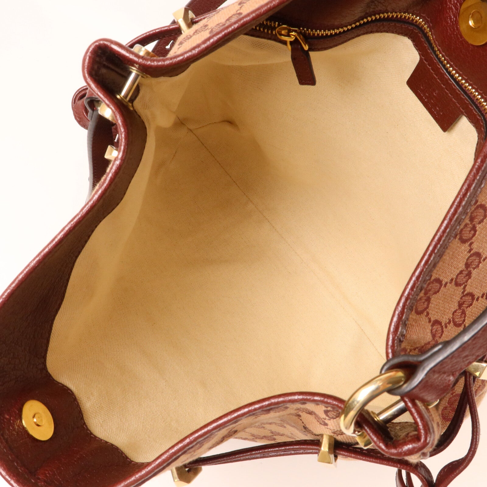 GUCCI 帆布Horsebit 1955肩背袋
