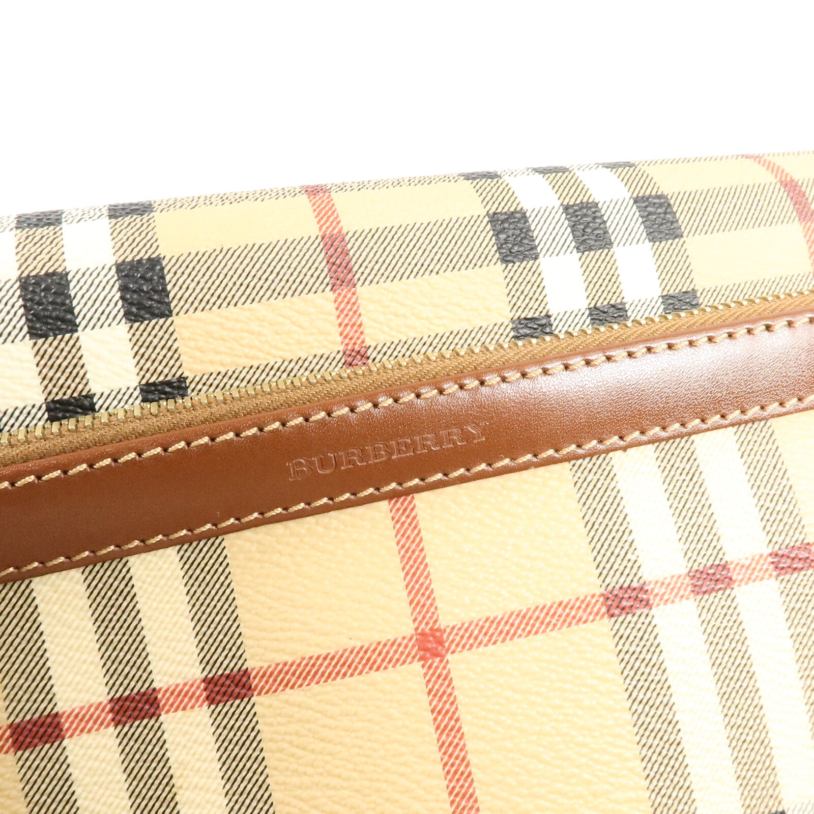 BURBERRY 塗層帆布Shoulder Bag肩背袋