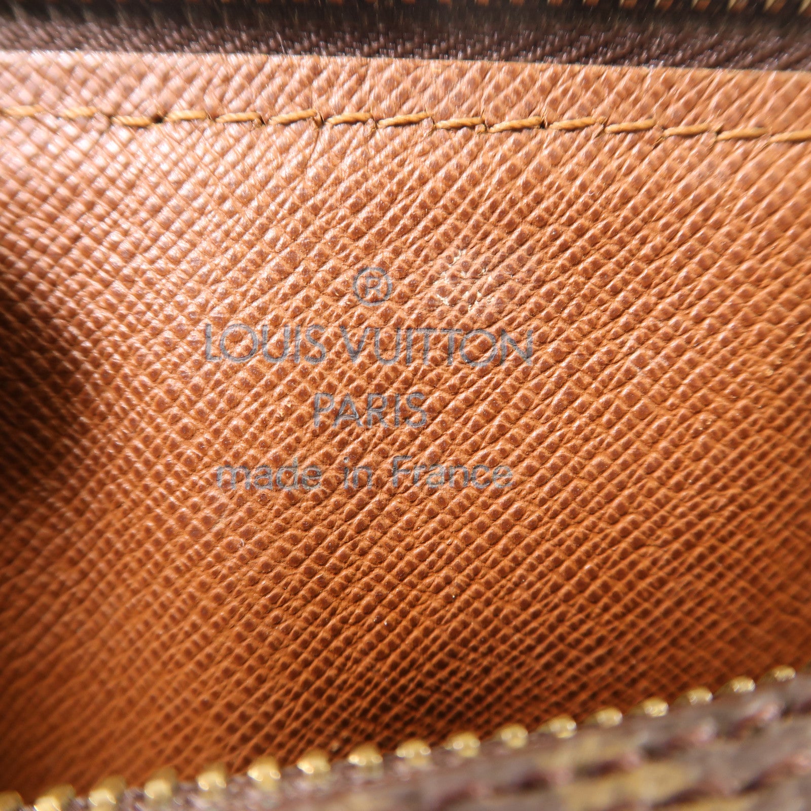 LOUIS VUITTON Monogram Papillon金扣手挽袋棕色