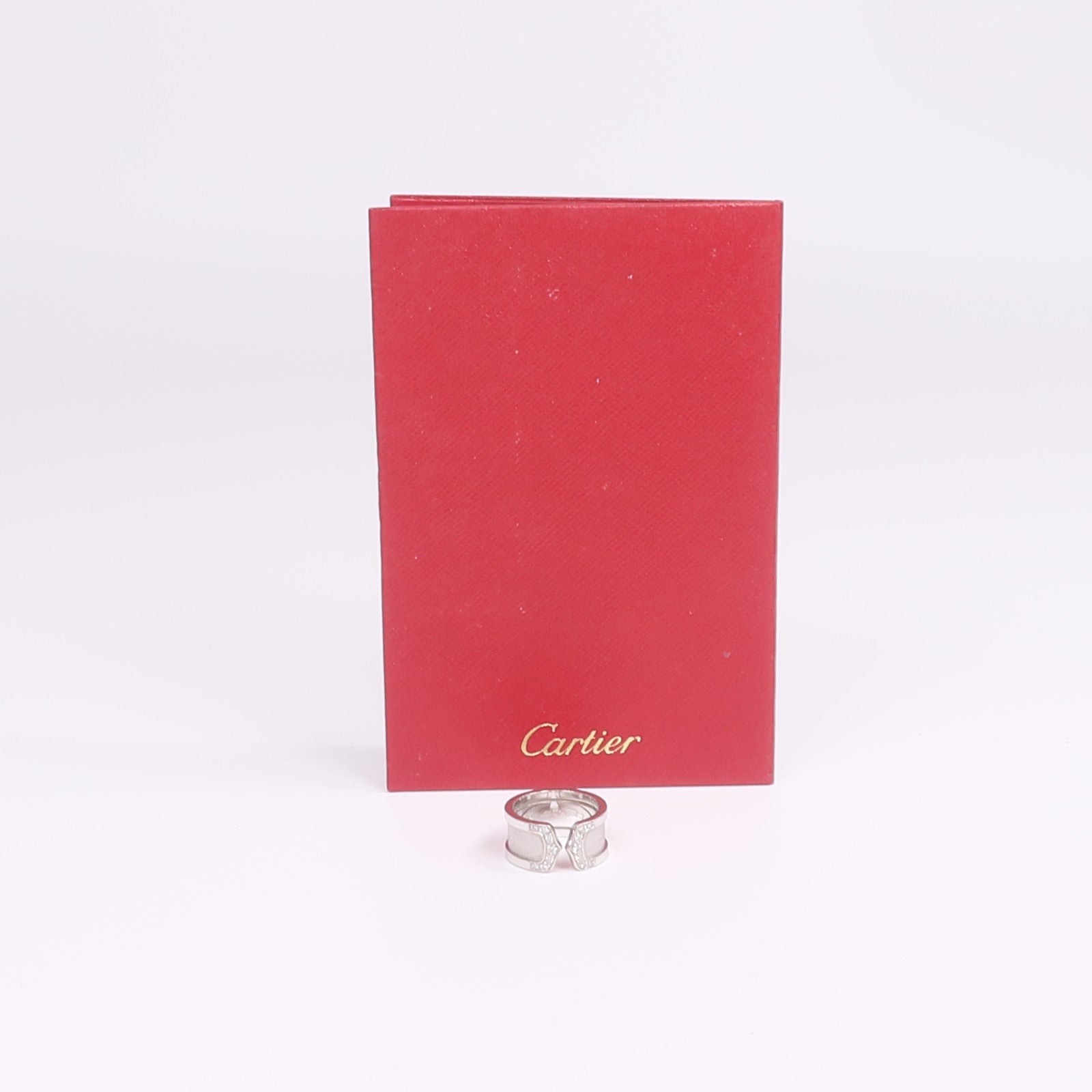 CARTIER 18K白金C2 Diamond Ring鑽石戒指Cartier#52/US#6