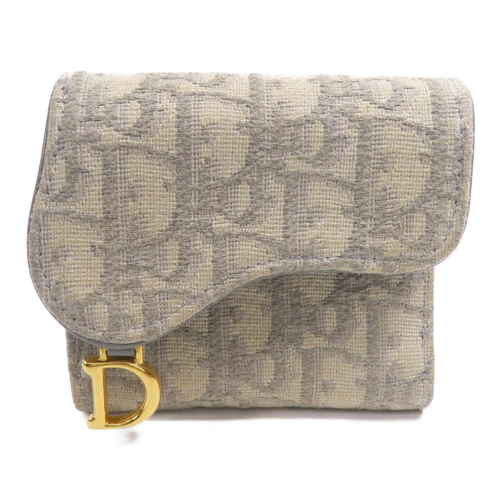 Dior 【萬聖節商品】帆布Wallet金扣錢包