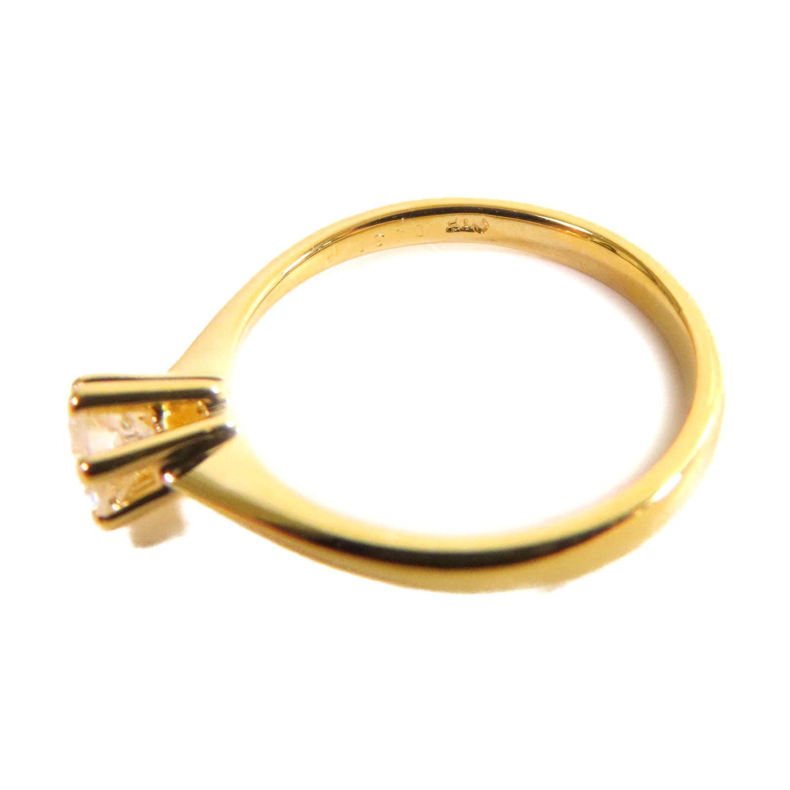 JEWELRY 【激減優惠】18K黃金/0.31ct鑽石Diamond Ring戒指US#5.75