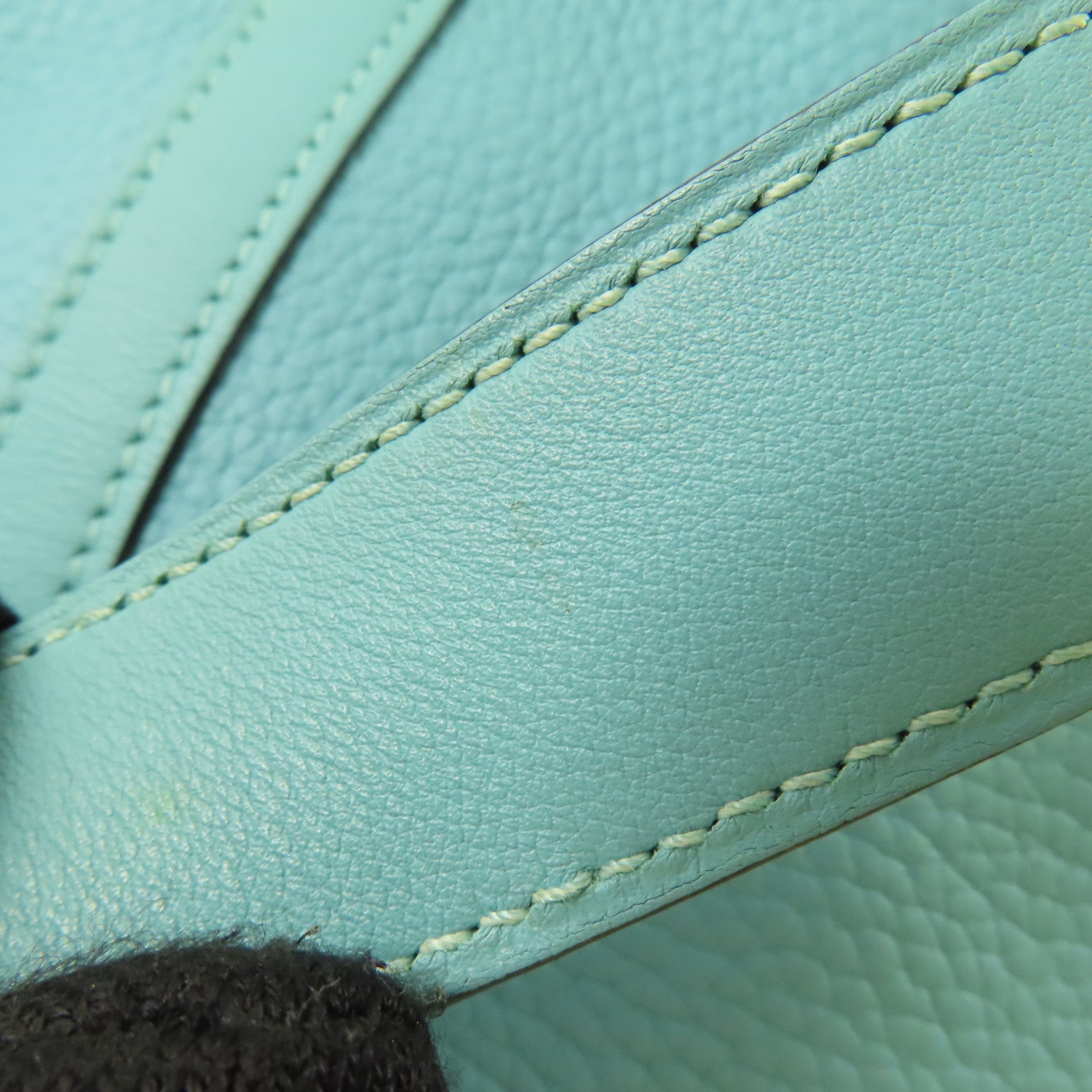 HERMES PHW Picotin 22 Tote Bag Clemence Leather Bleu Atoll