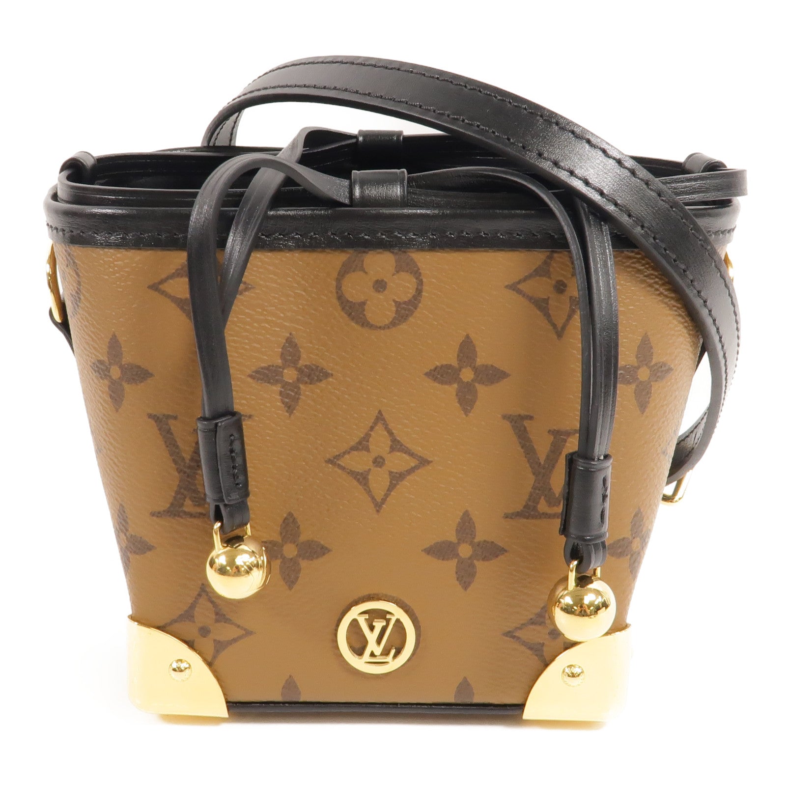 LOUIS VUITTON Monogram Reverse Noe Purse LV Charms金扣肩背袋