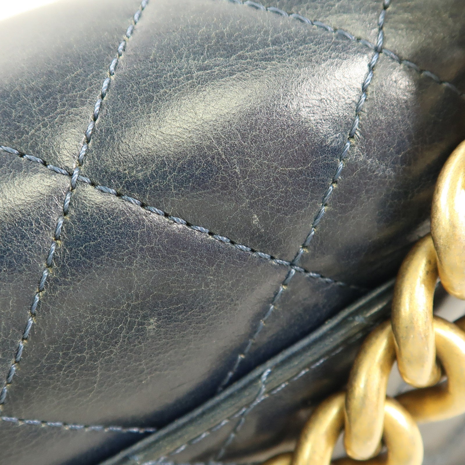 CHANEL 【激減優惠】牛皮皮革Chain Shoulder金扣手挽肩背兩用袋