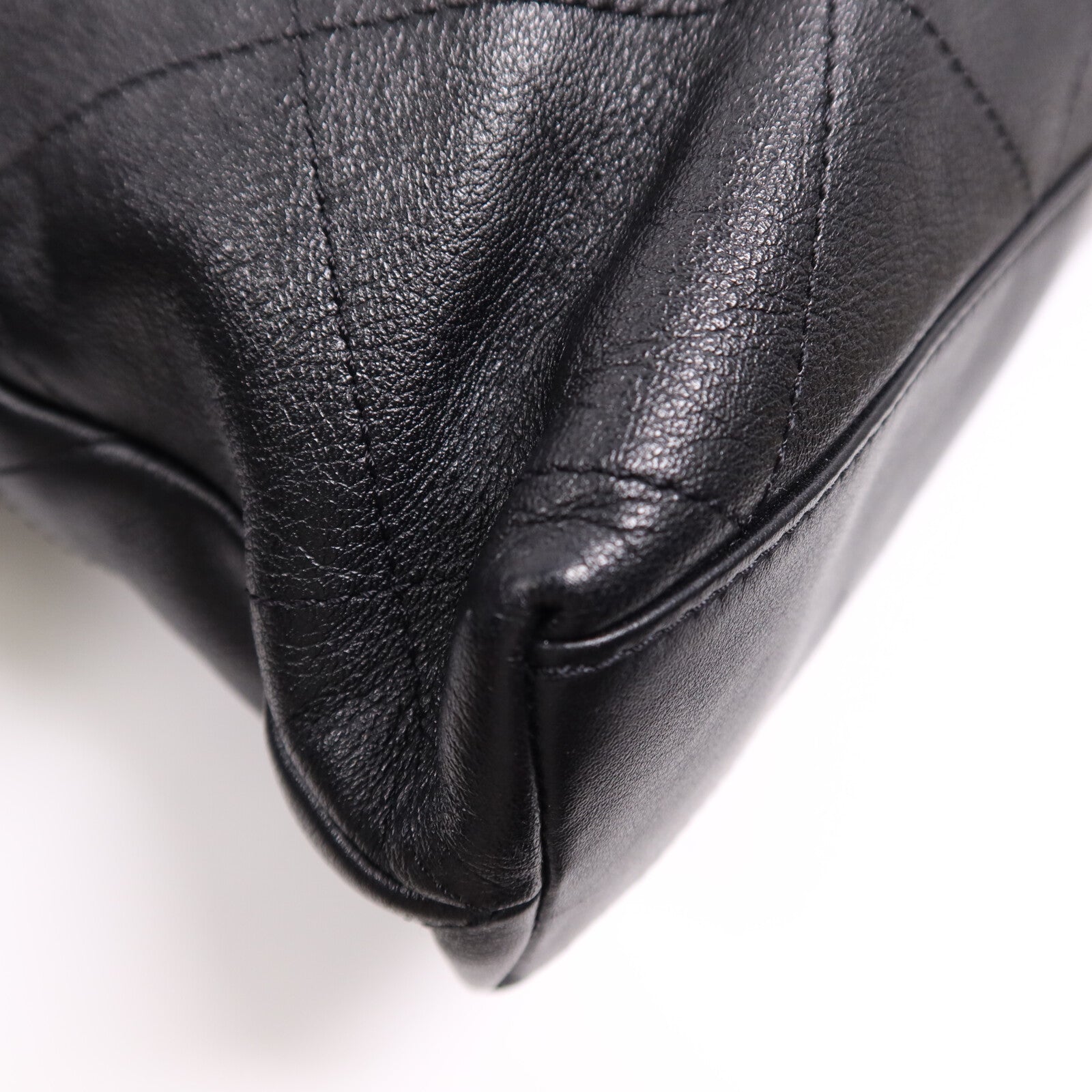 CHANEL 牛皮皮革Tote Bag金扣鏈帶手挽袋