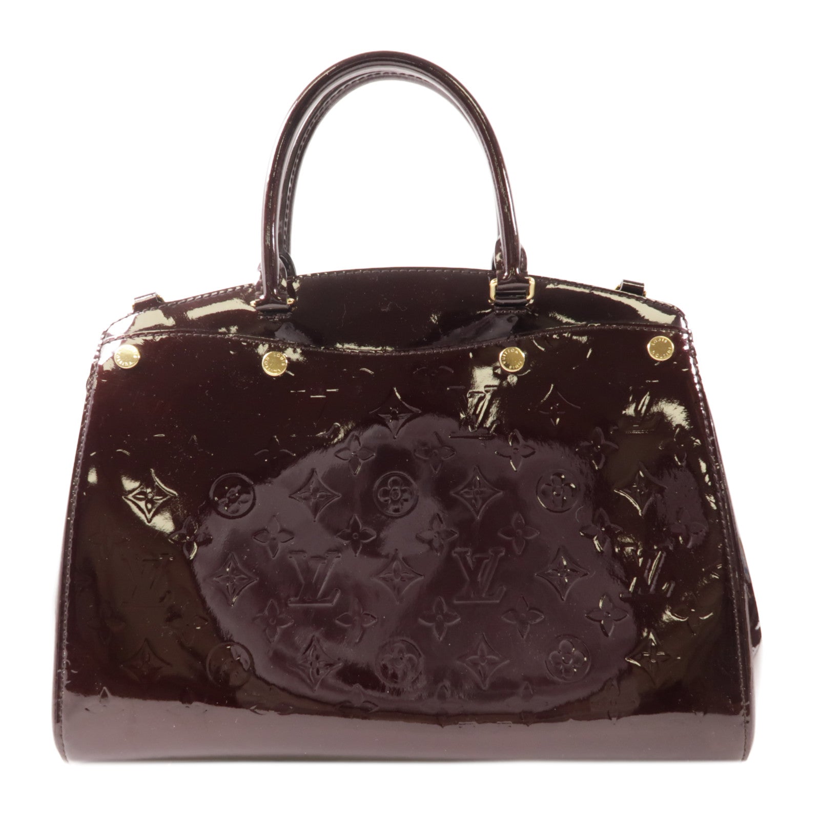 LOUIS VUITTON LV GHW Brea MM 2 Way Bag M50597 Monogram Vernis Burgundy