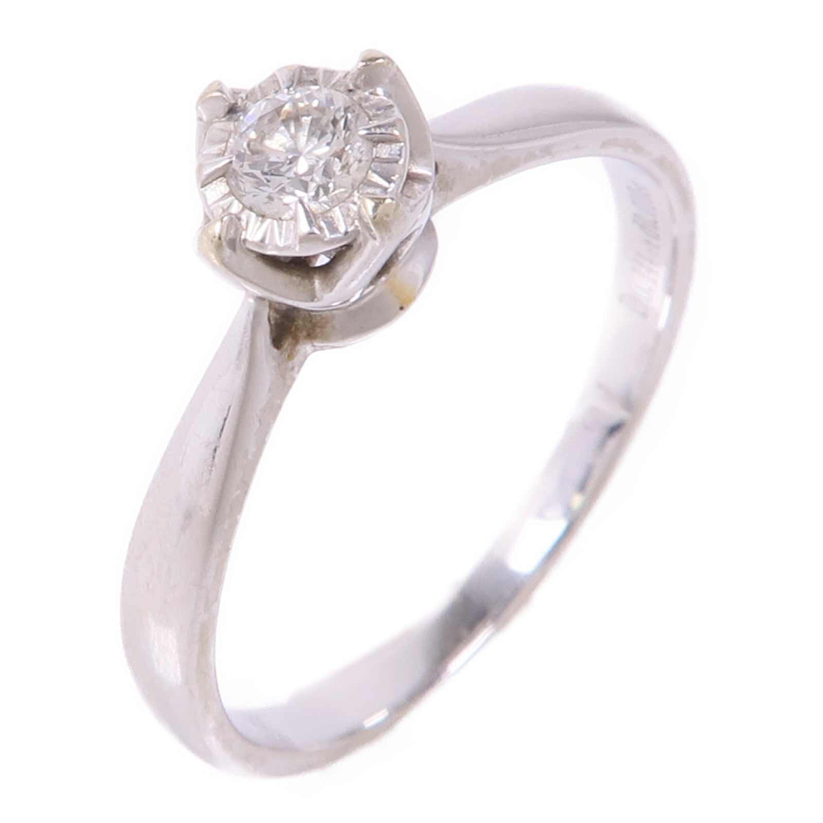 JEWELRY 【激減優惠】18K白金Diamond Ring鑽石戒指US#6.5