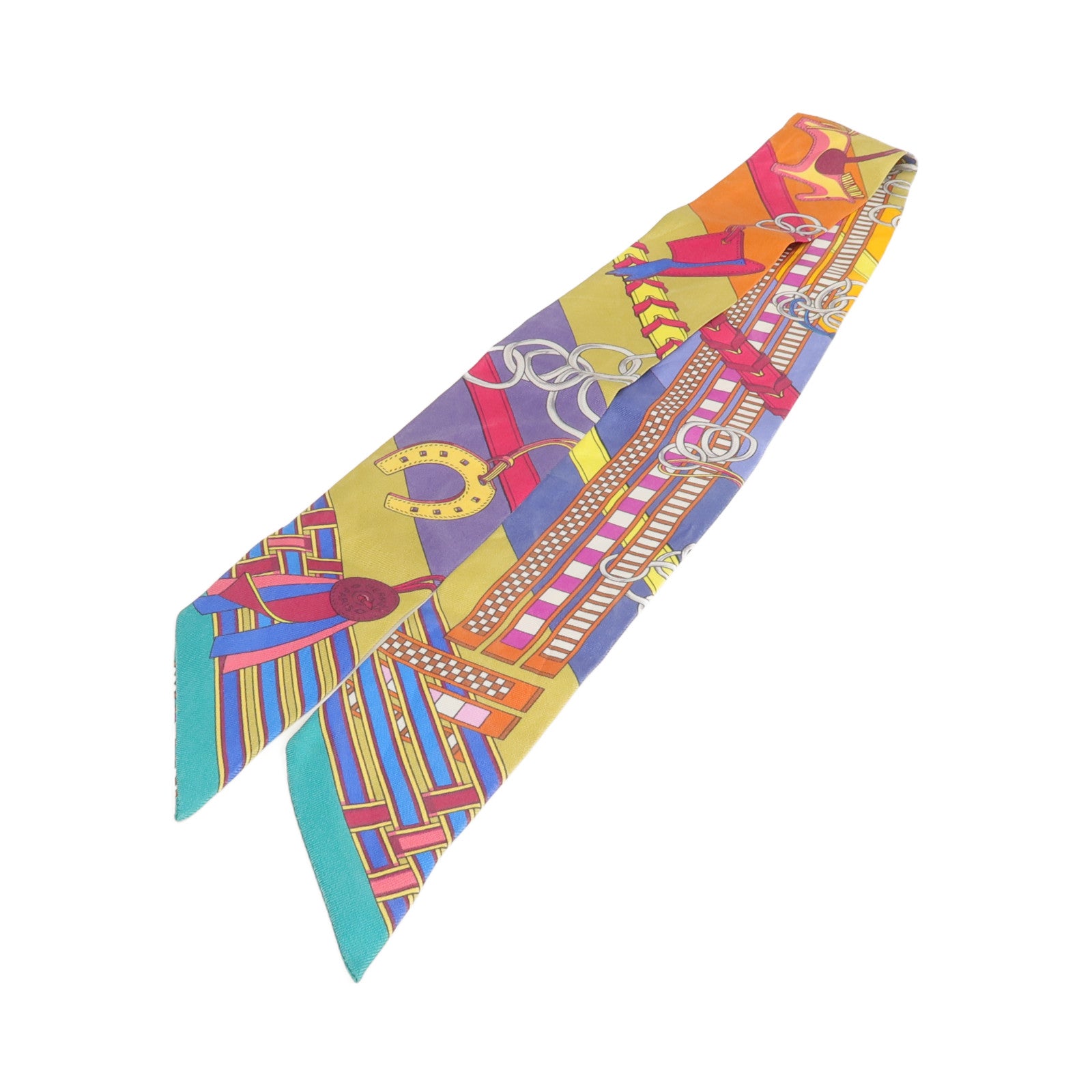 HERMES 【激減優惠】絲質Twilly絲巾