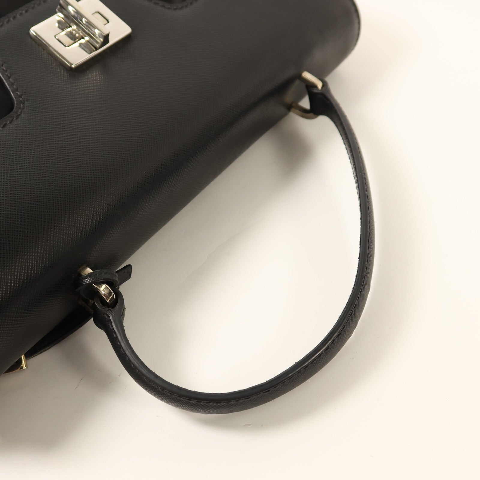 PRADA 尼龍Hand Bag銀扣手挽袋