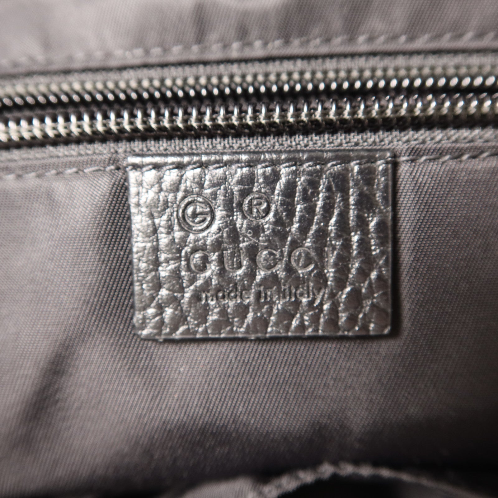 GUCCI 尼龍GG Logo Flap Drawstring Backpack銀扣背包