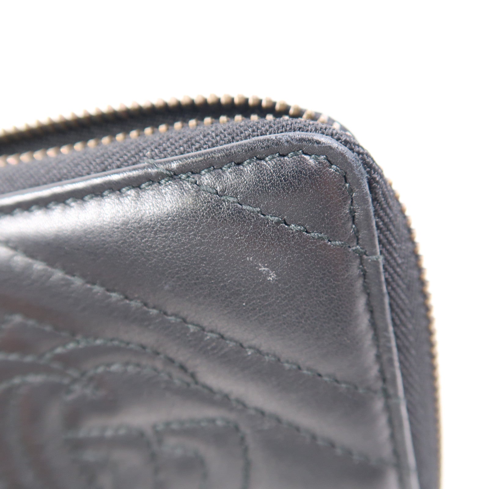 GUCCI 牛皮皮革GG Marmont Wallet金扣錢包