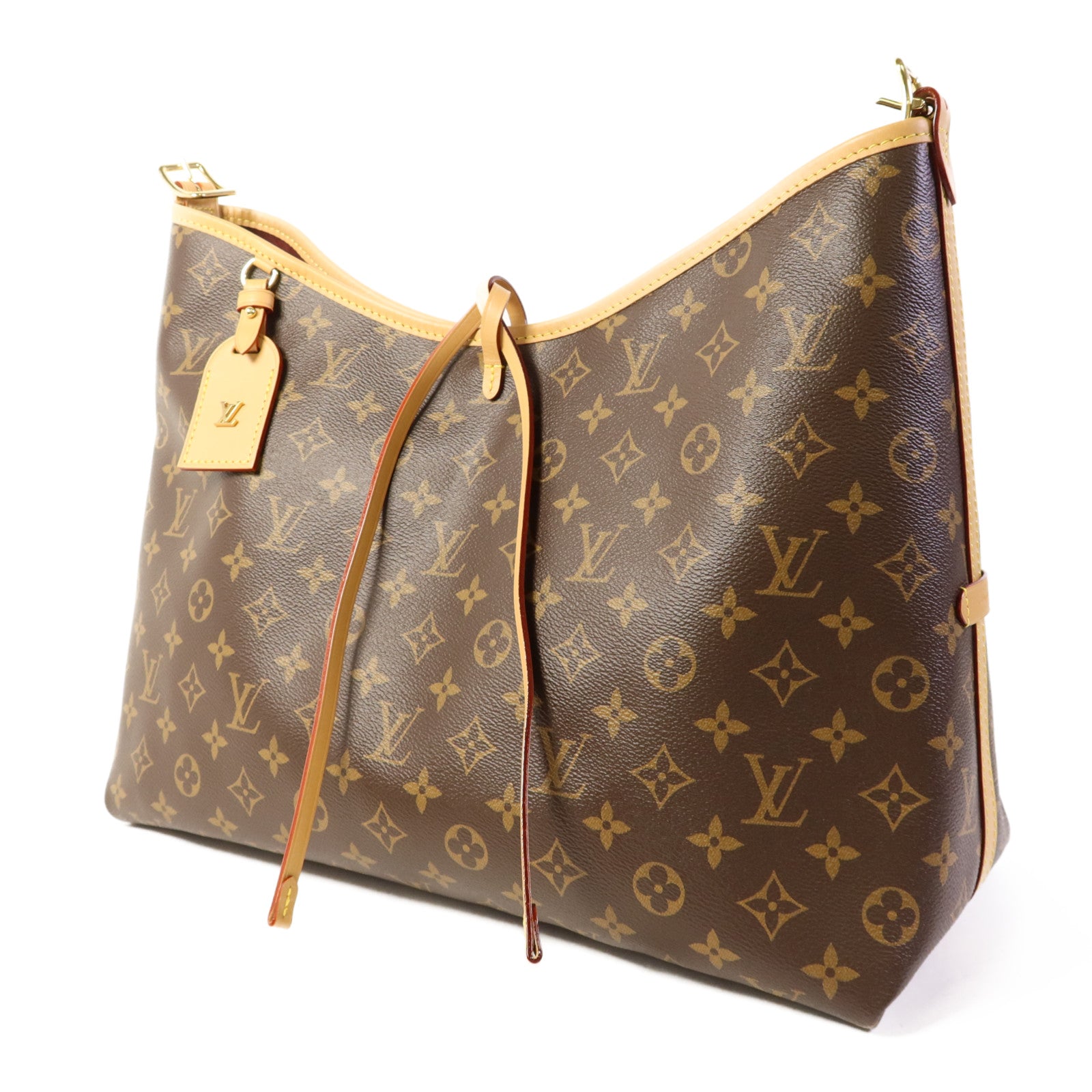 LOUIS VUITTON Monogram Carry All MM金扣肩背袋