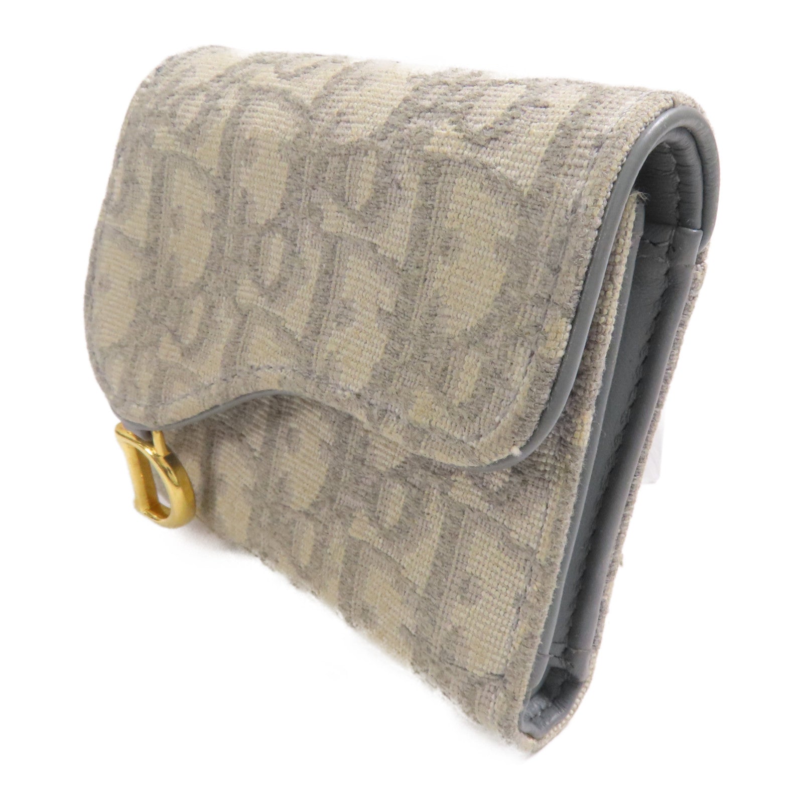 Dior 【萬聖節商品】帆布Wallet金扣錢包