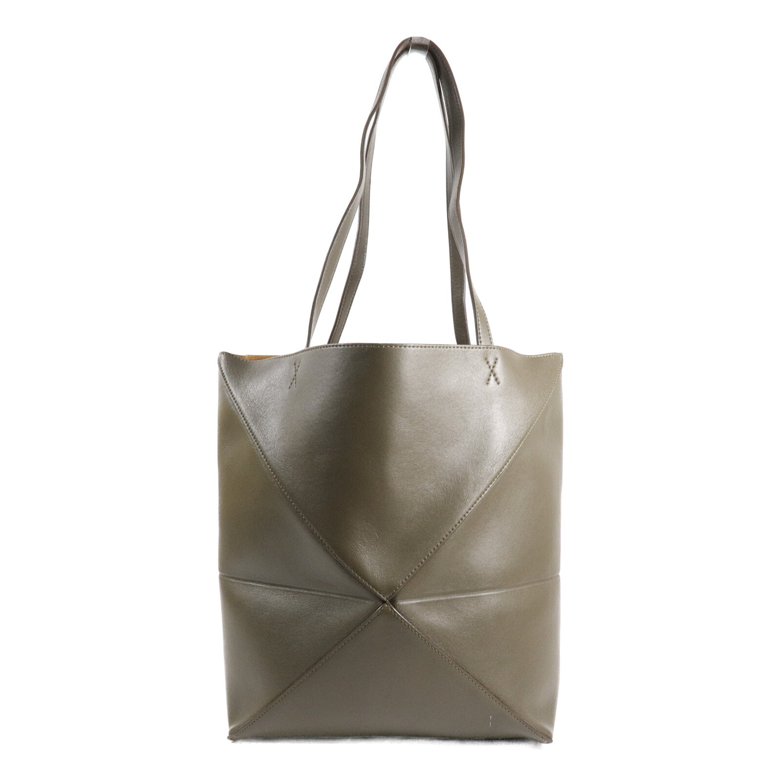 LOEWE 牛皮皮革Medium Puzzle Fold手挽袋
