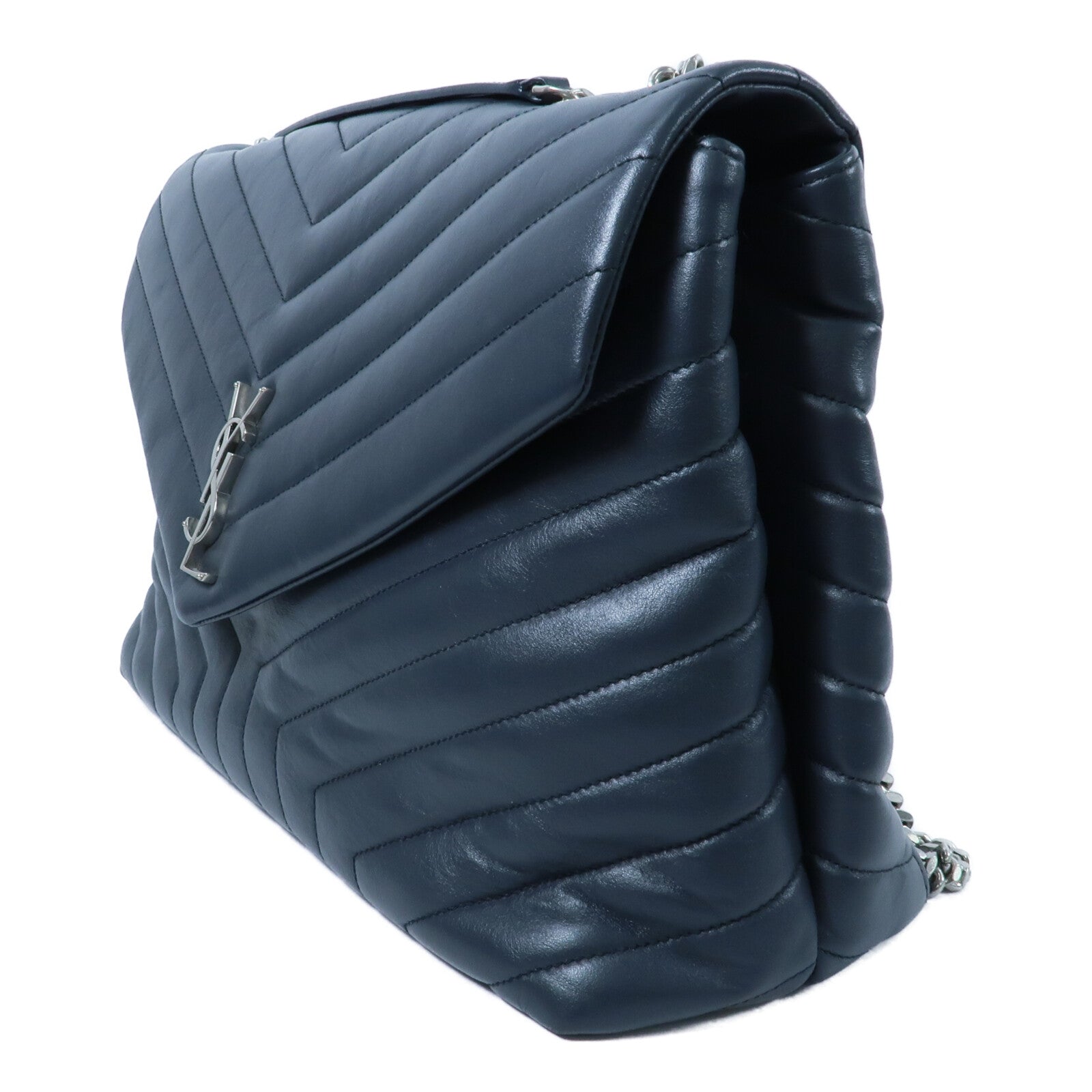 SAINT LAURENT 牛皮皮革Large Loulou肩背袋