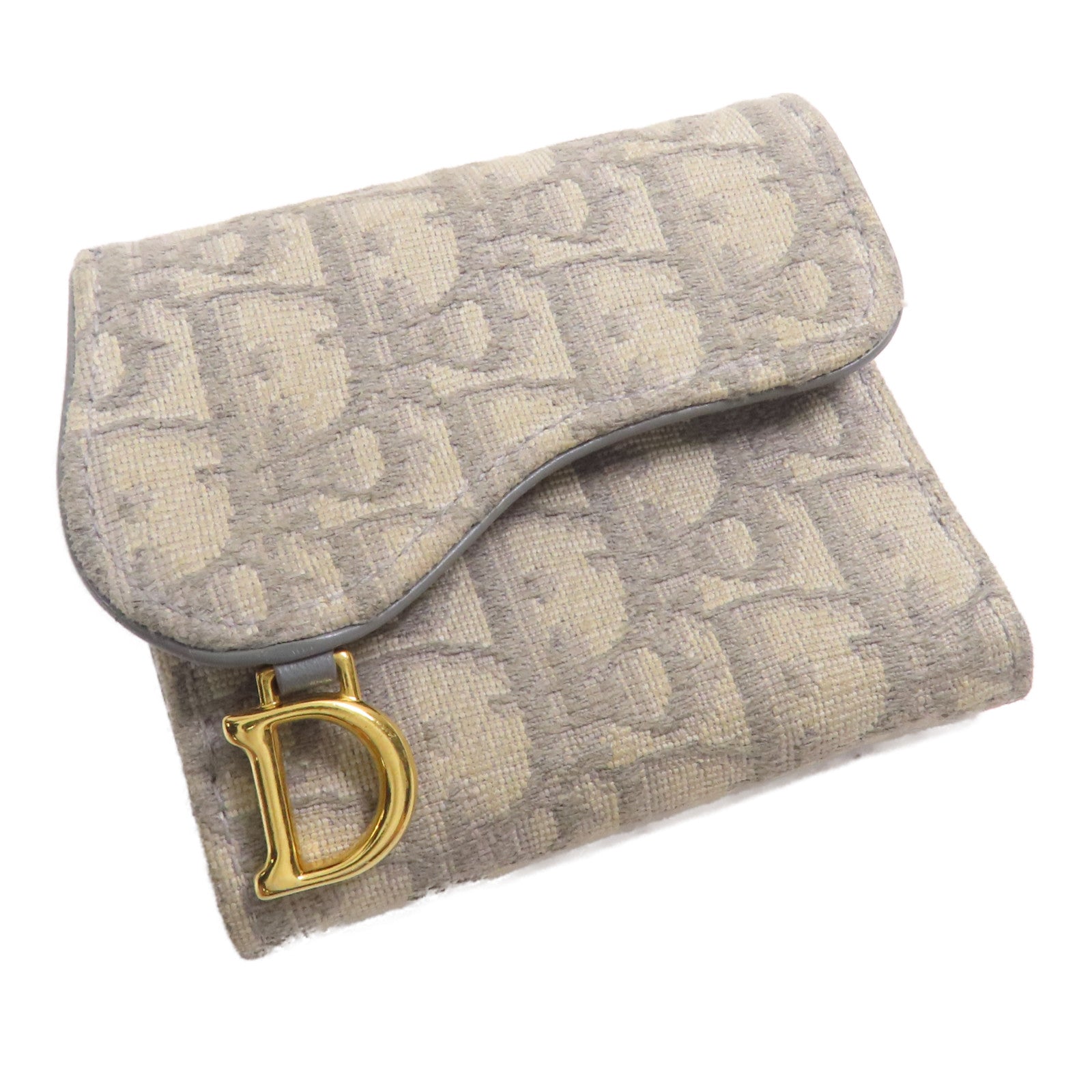 Dior 【萬聖節商品】帆布Wallet金扣錢包