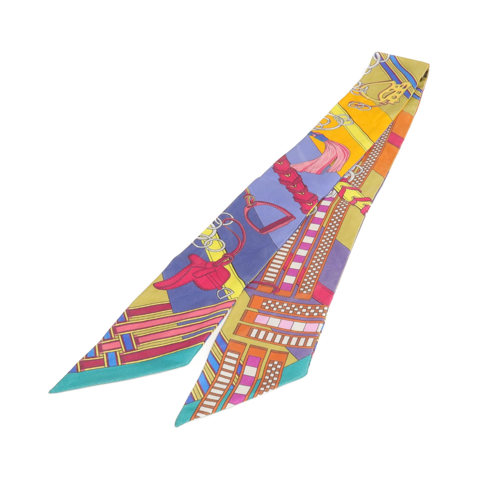 HERMES 【激減優惠】絲質Twilly絲巾