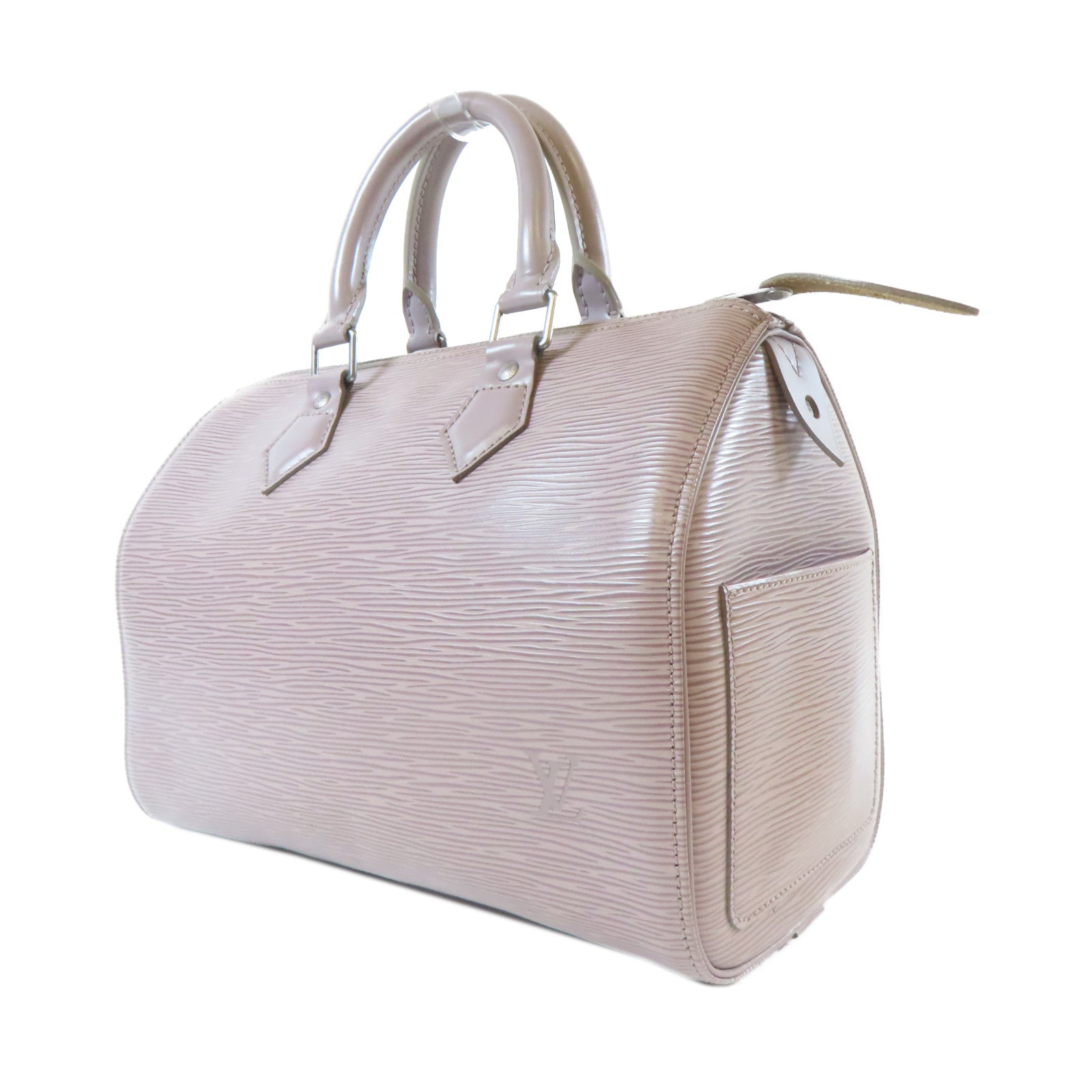 LOUIS VUITTON Epi Speedy 25銀扣手挽袋灰色