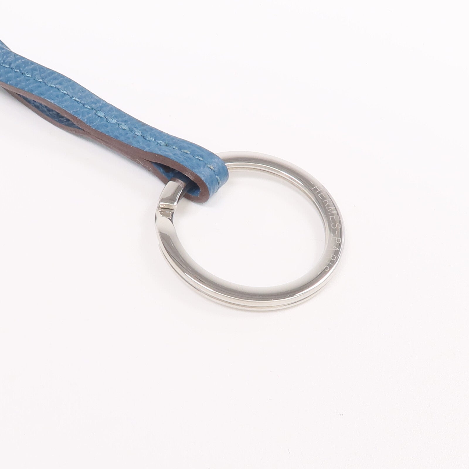 HERMES Epsom皮革Camail Key Ring鑰匙圈Rose Azalee/Colvert/Raisin