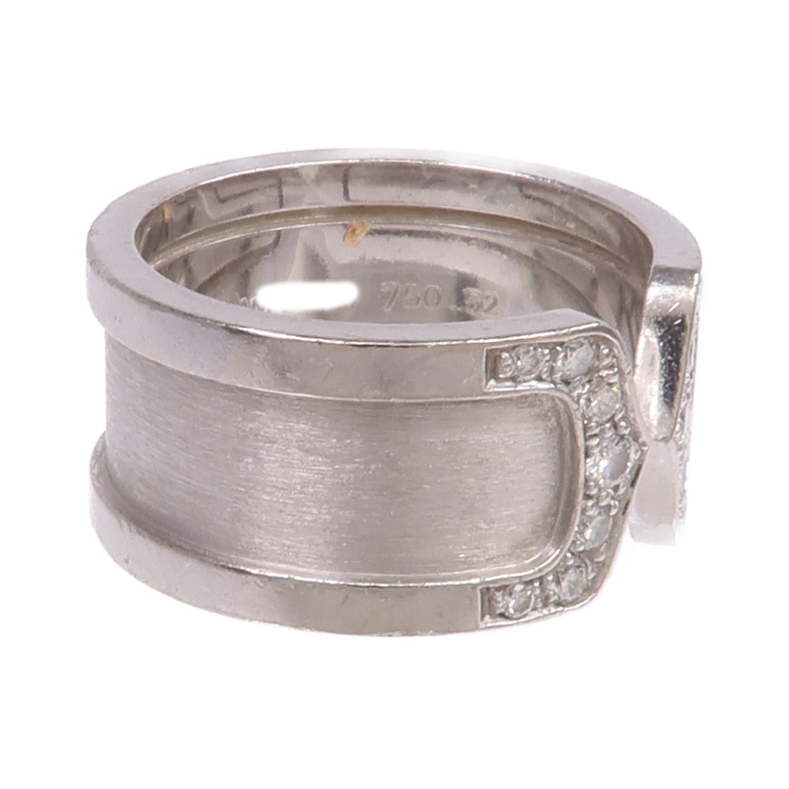 CARTIER 18K白金C2 Diamond Ring鑽石戒指Cartier#52/US#6