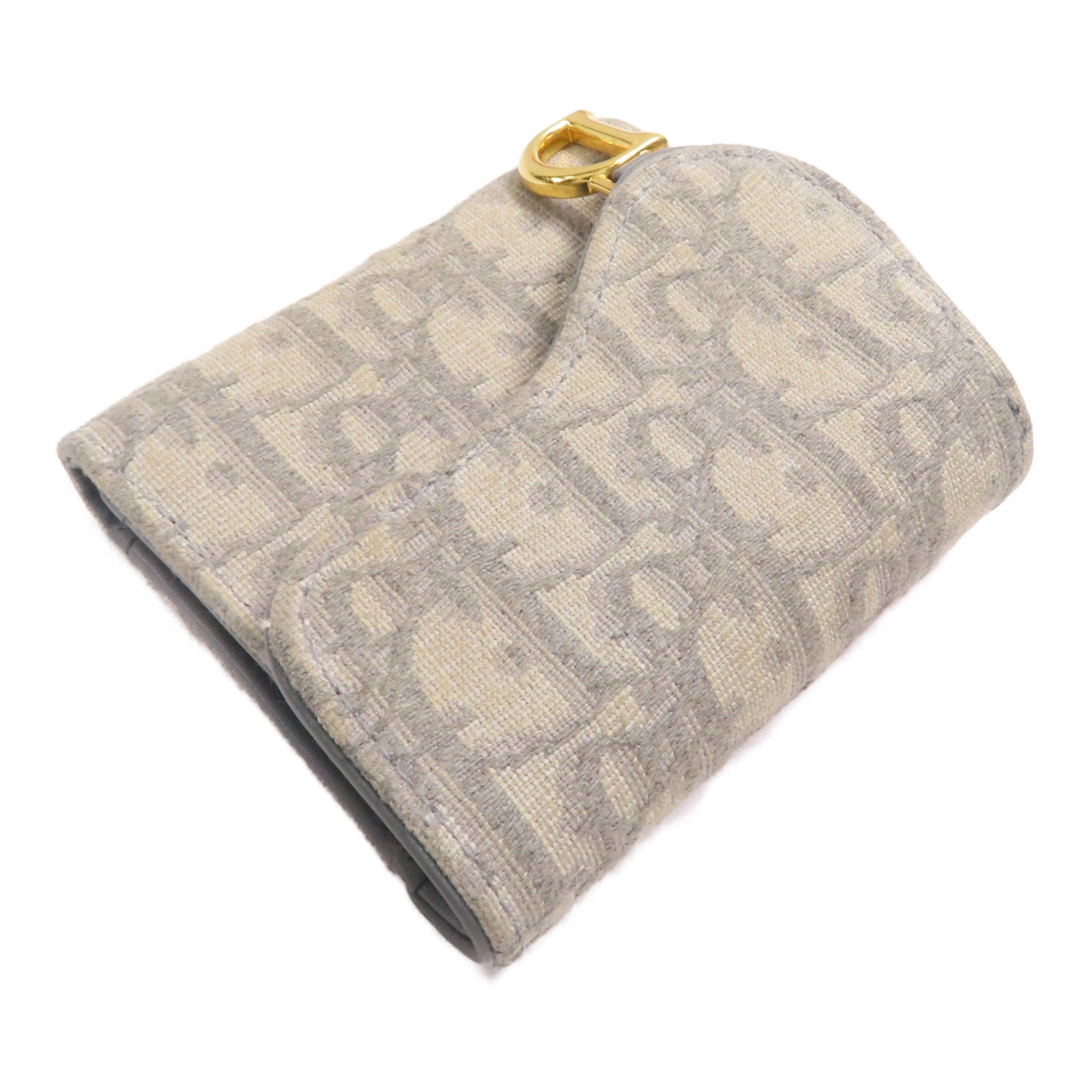 Dior 【萬聖節商品】帆布Wallet金扣錢包