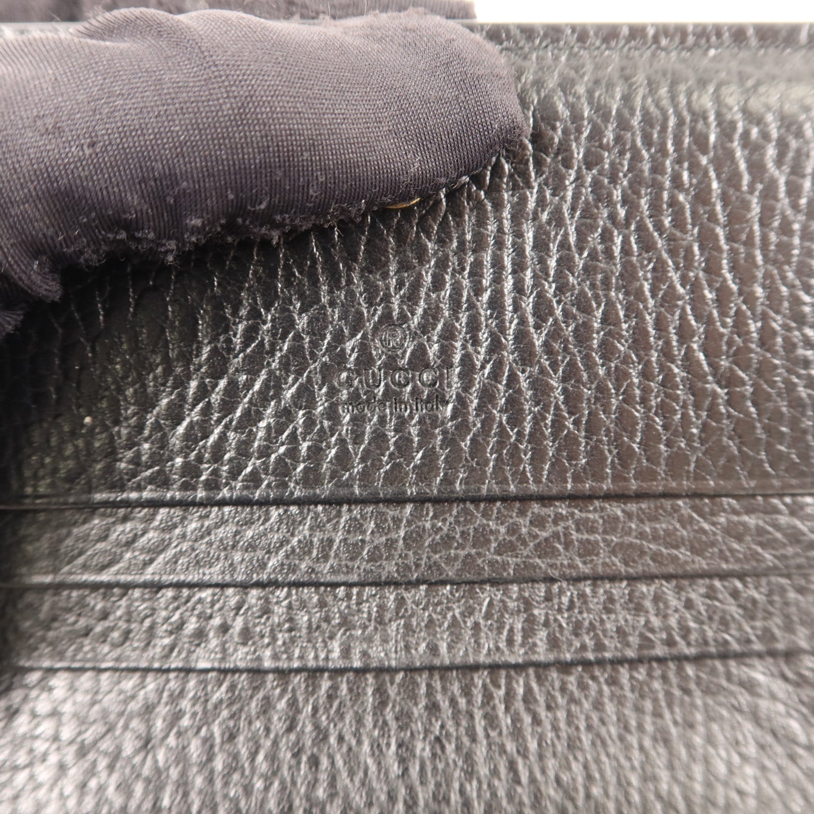 GUCCI 塗層帆布/牛皮皮革GG Marmont Bifold Wallet金扣錢包
