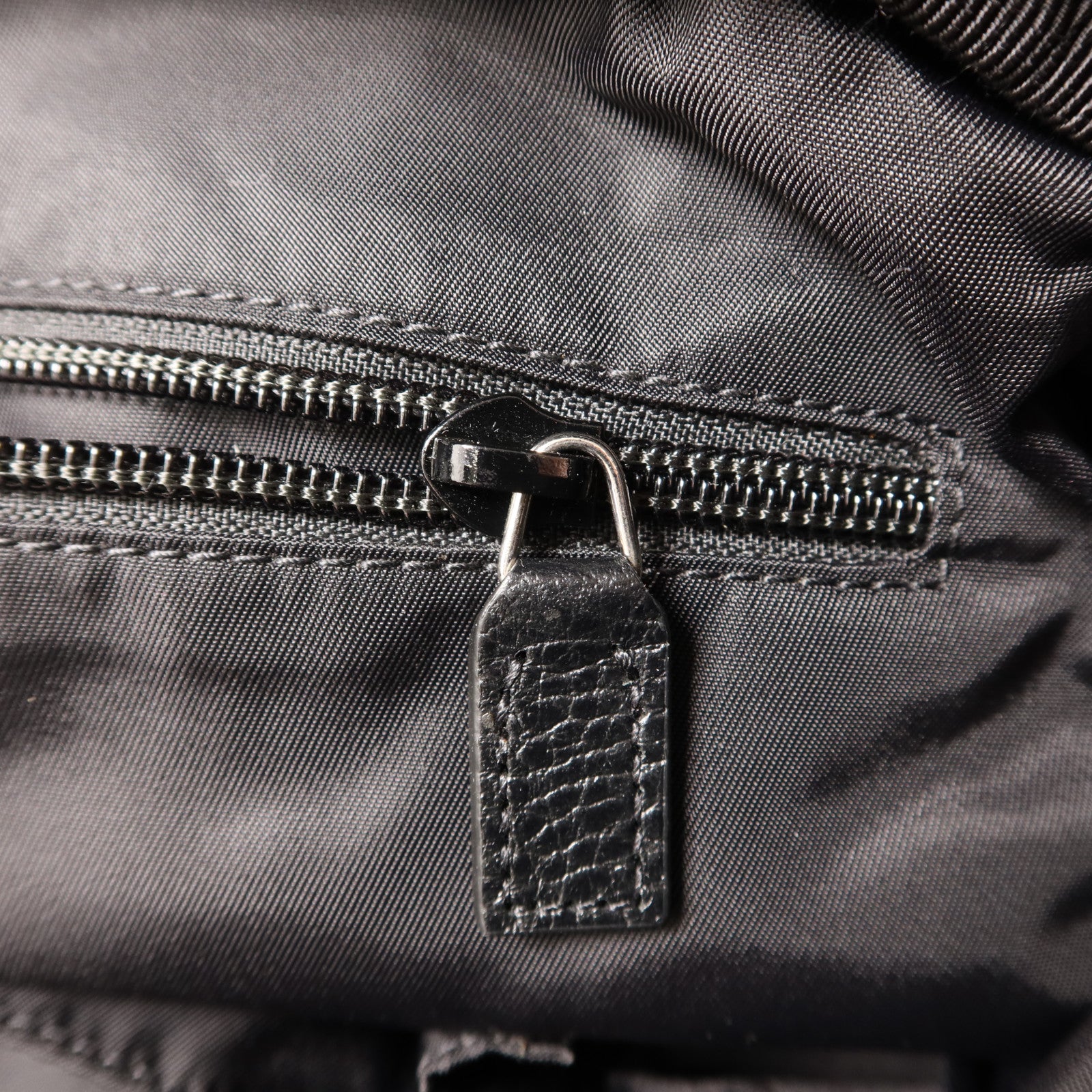 GUCCI 尼龍GG Logo Flap Drawstring Backpack銀扣背包