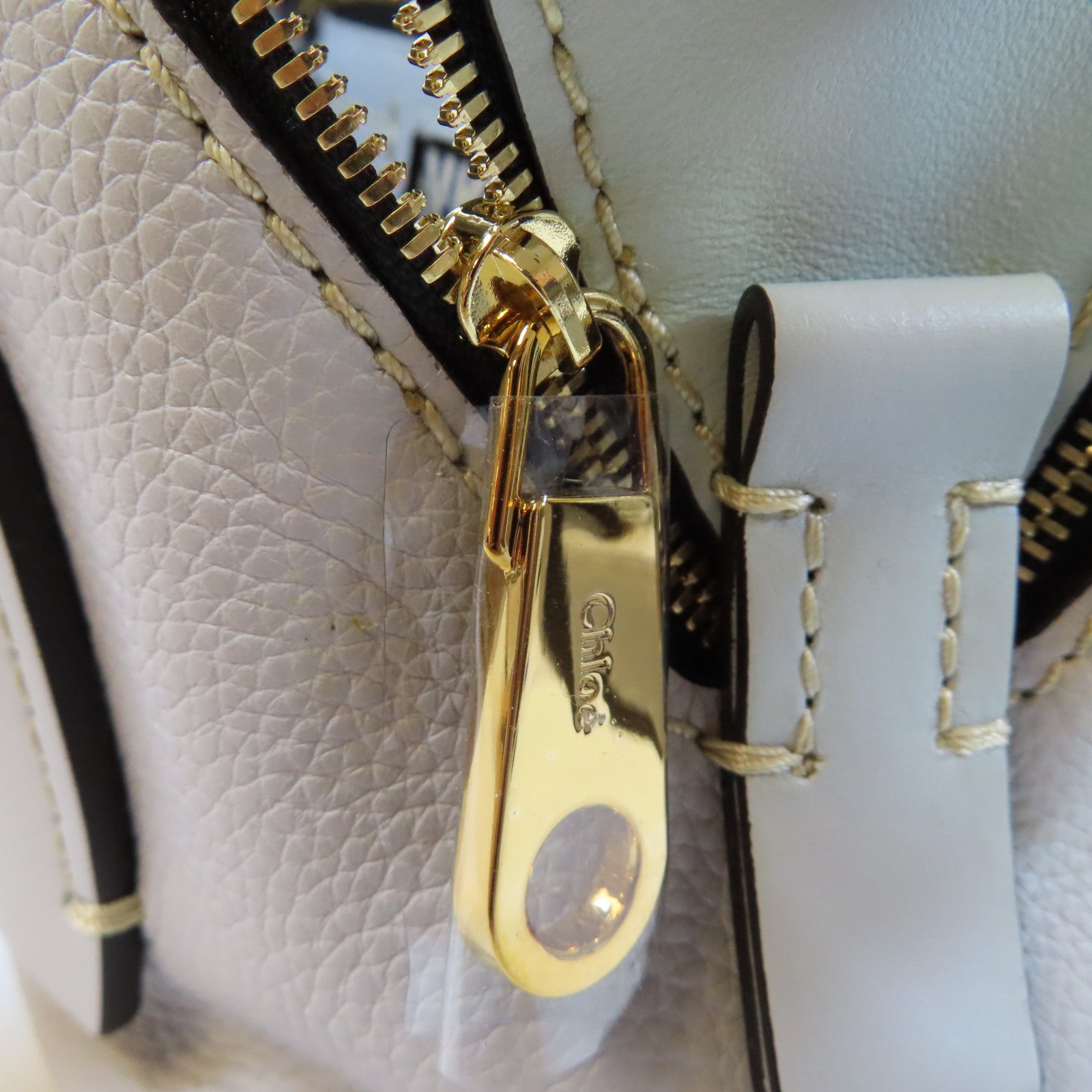 Chloe **【激減優惠】牛皮皮革2 Way Shoulder Bag金扣手挽肩背兩用袋淺藍色