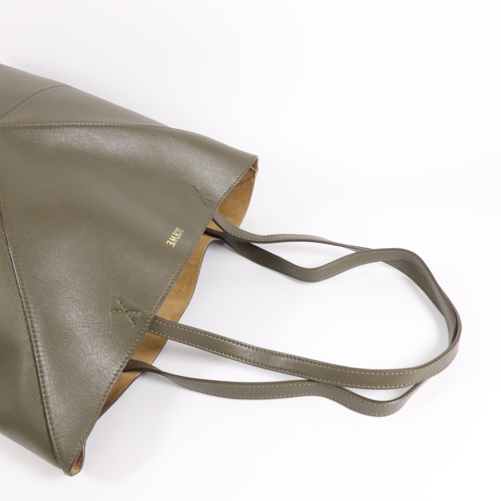 LOEWE 牛皮皮革Medium Puzzle Fold手挽袋