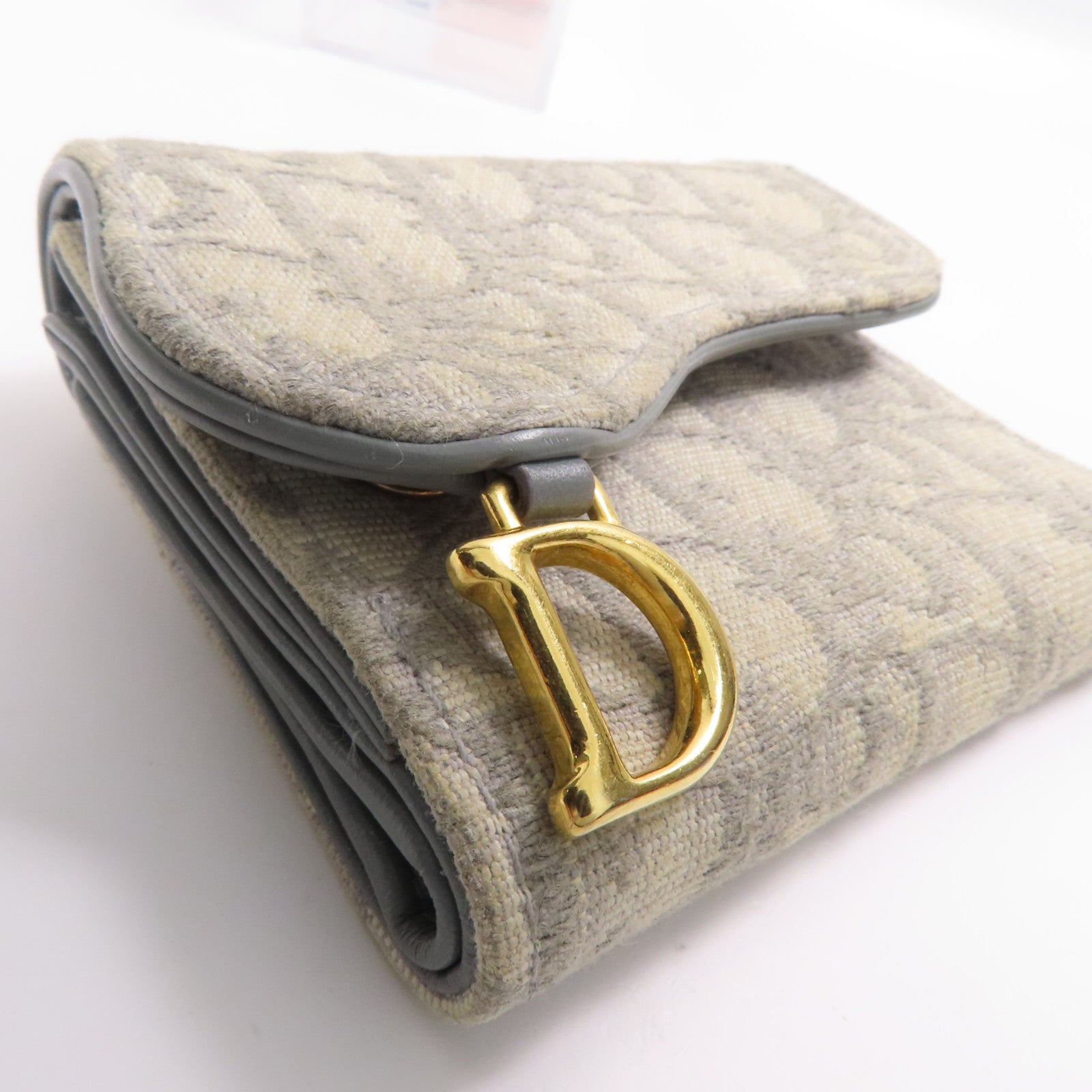 Dior 【萬聖節商品】帆布Wallet金扣錢包